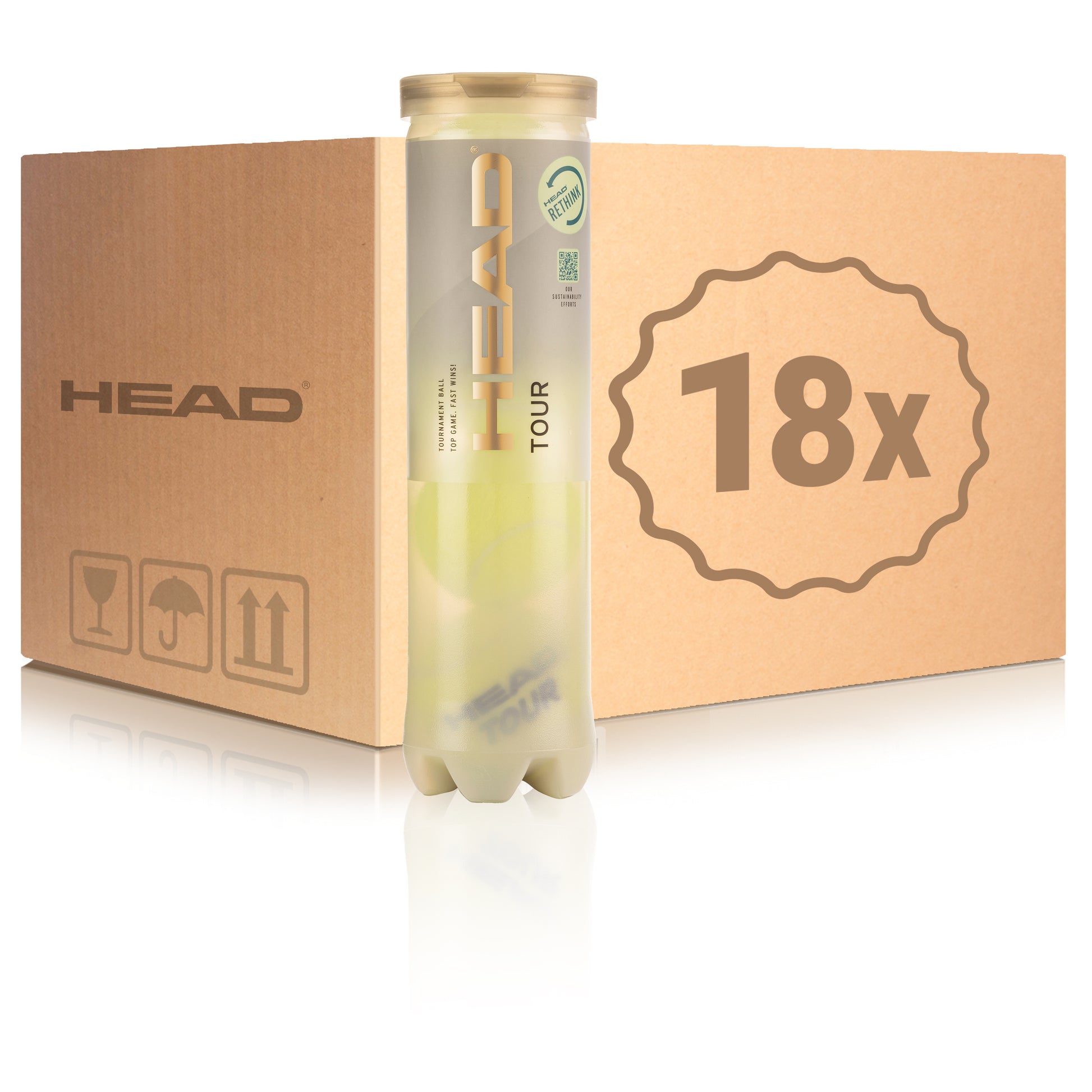 HEAD 18 tubes de 4 Tour En carton