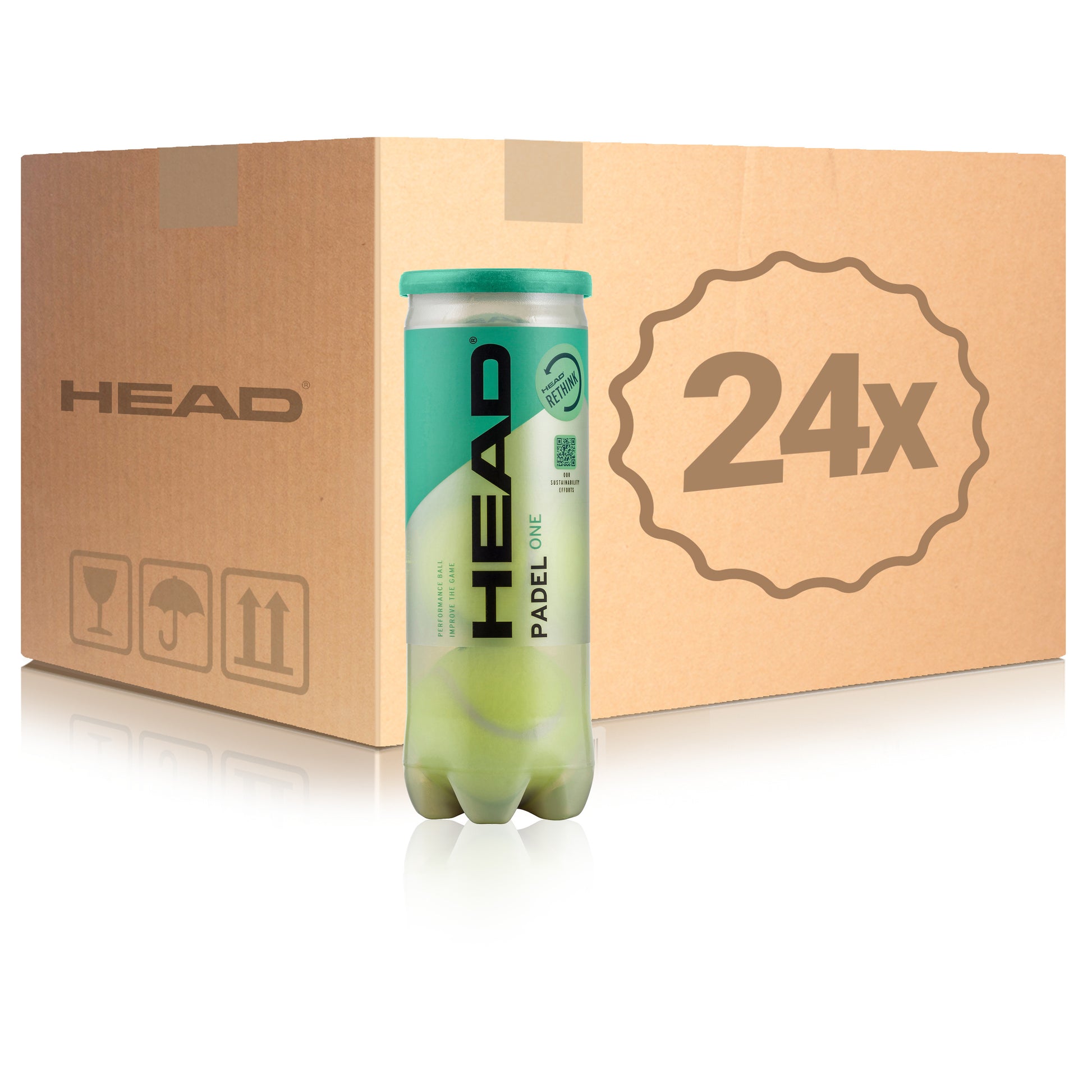 HEAD 24x verpakking  3 stuks Padel One