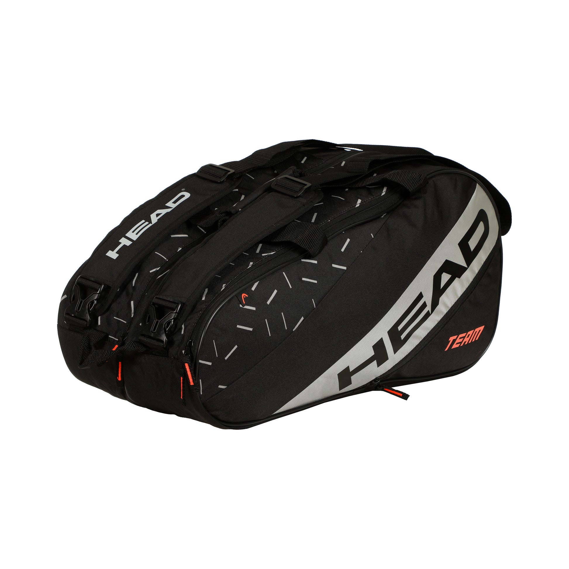 HEAD Team Padel Bag L Sac De Padel-Noir,Argent