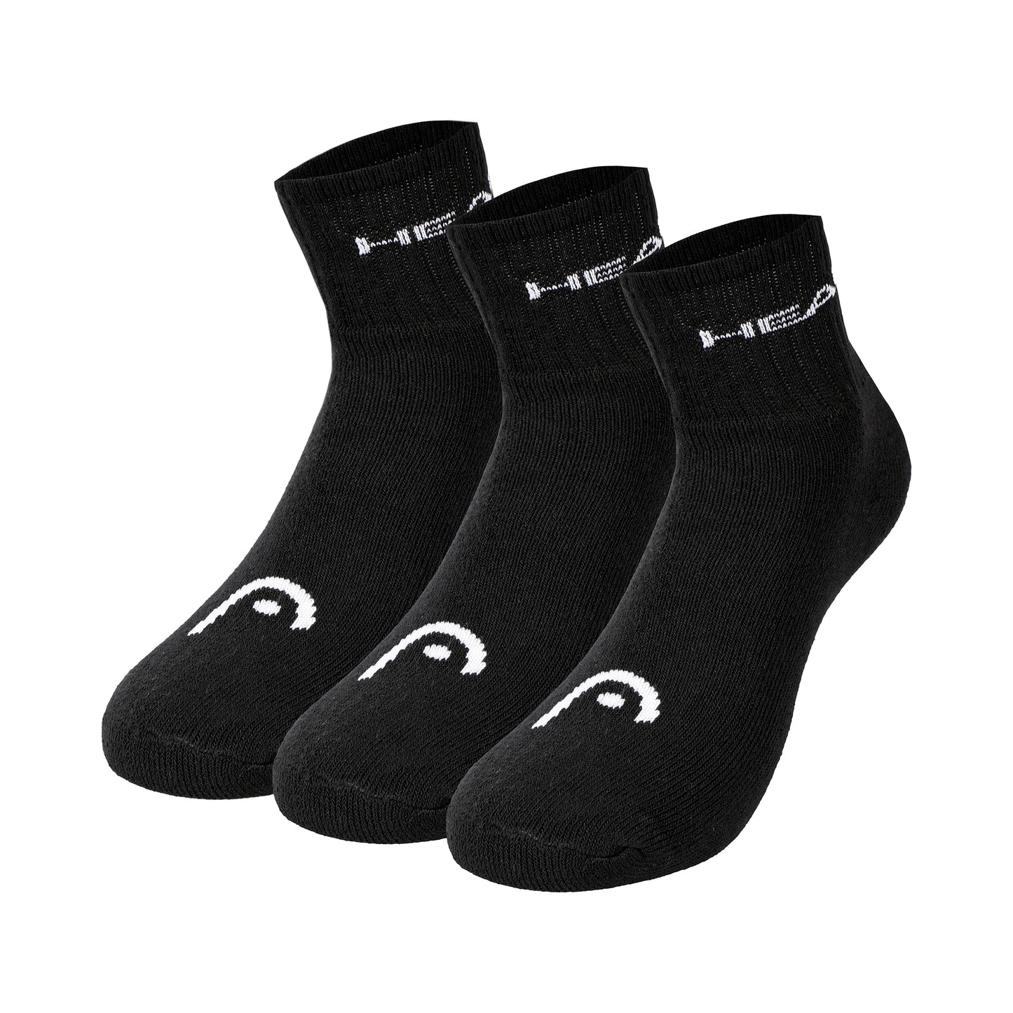 HEAD Short Crew Tennissokken Unisex - zwart,