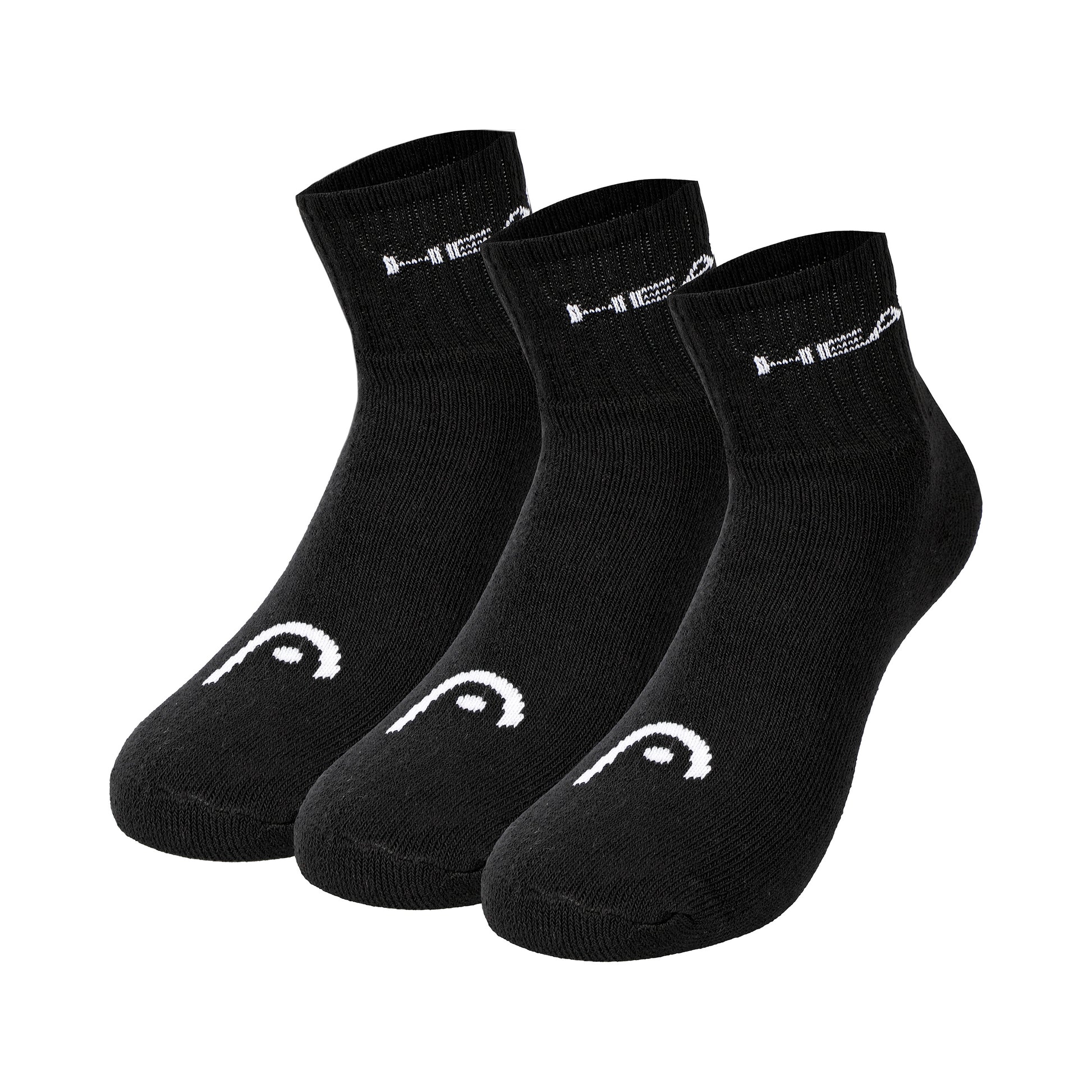 HEAD Short Crew Tennissokken Unisex - zwart,