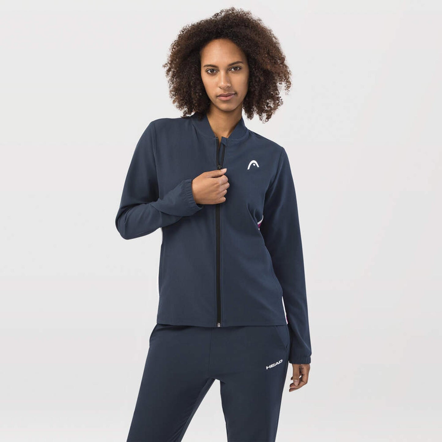 HEAD Breaker Trainingsjack Dames - donkerblauw, berry