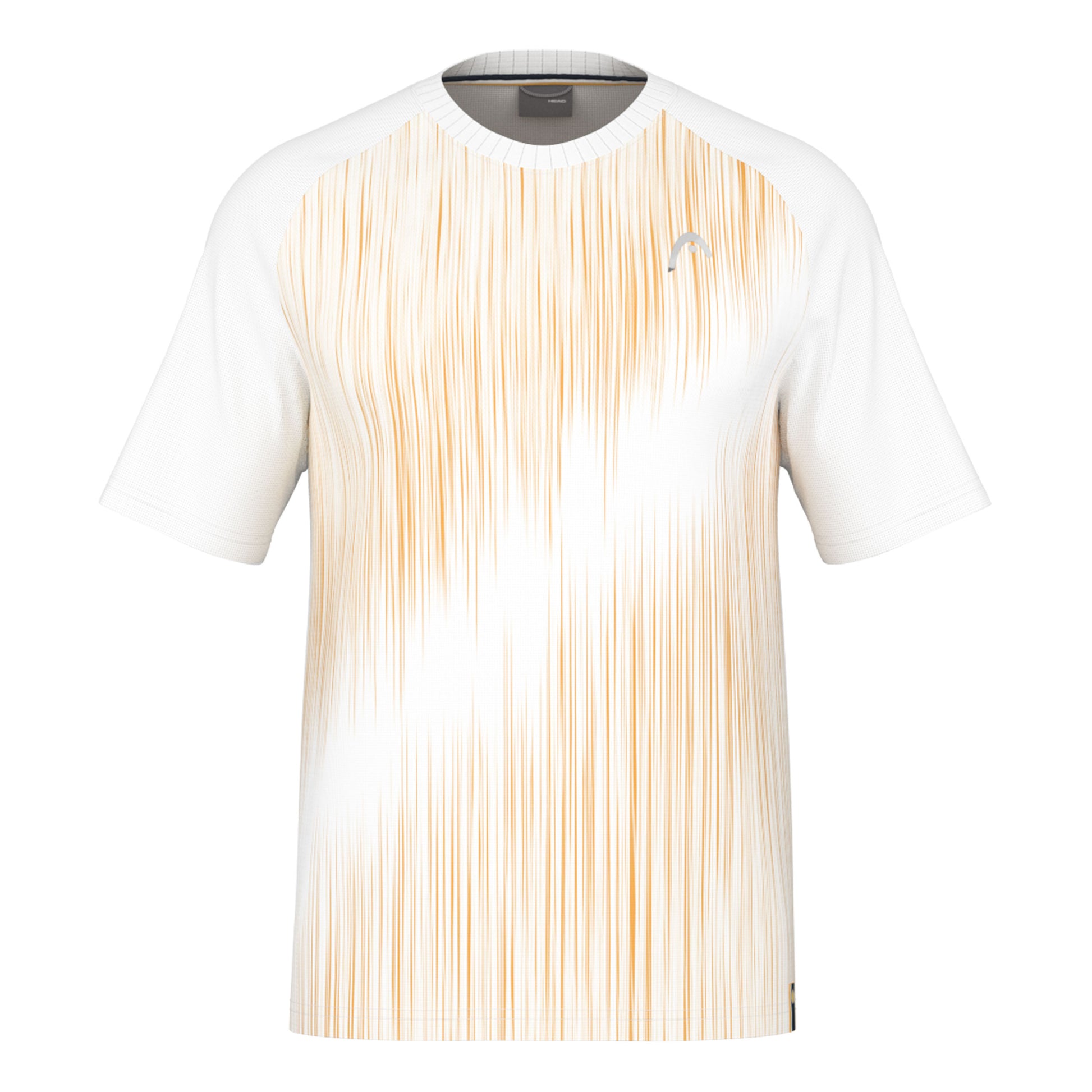 HEAD Performance T-shirt Hommes - blanc, jaune doré
