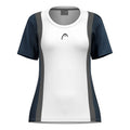 Club 25 Tech T-shirt Dames-Wit,Donkerblauw