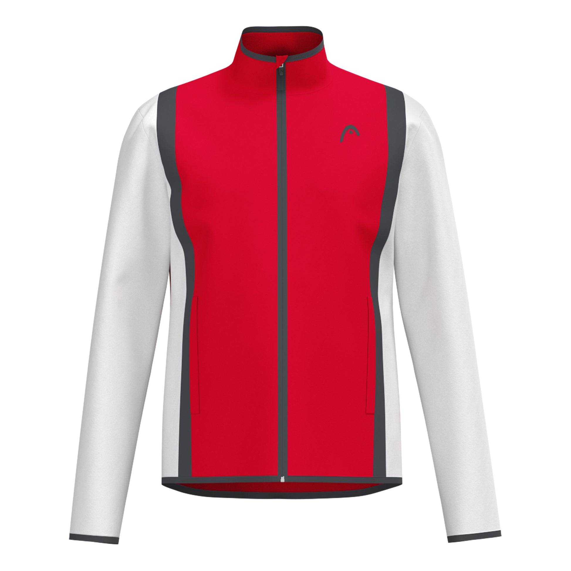 HEAD Club 25 Jacket Men Trainingsjack Heren-Rood,Wit