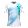 Topspin T-shirt Heren - turkoois, wit