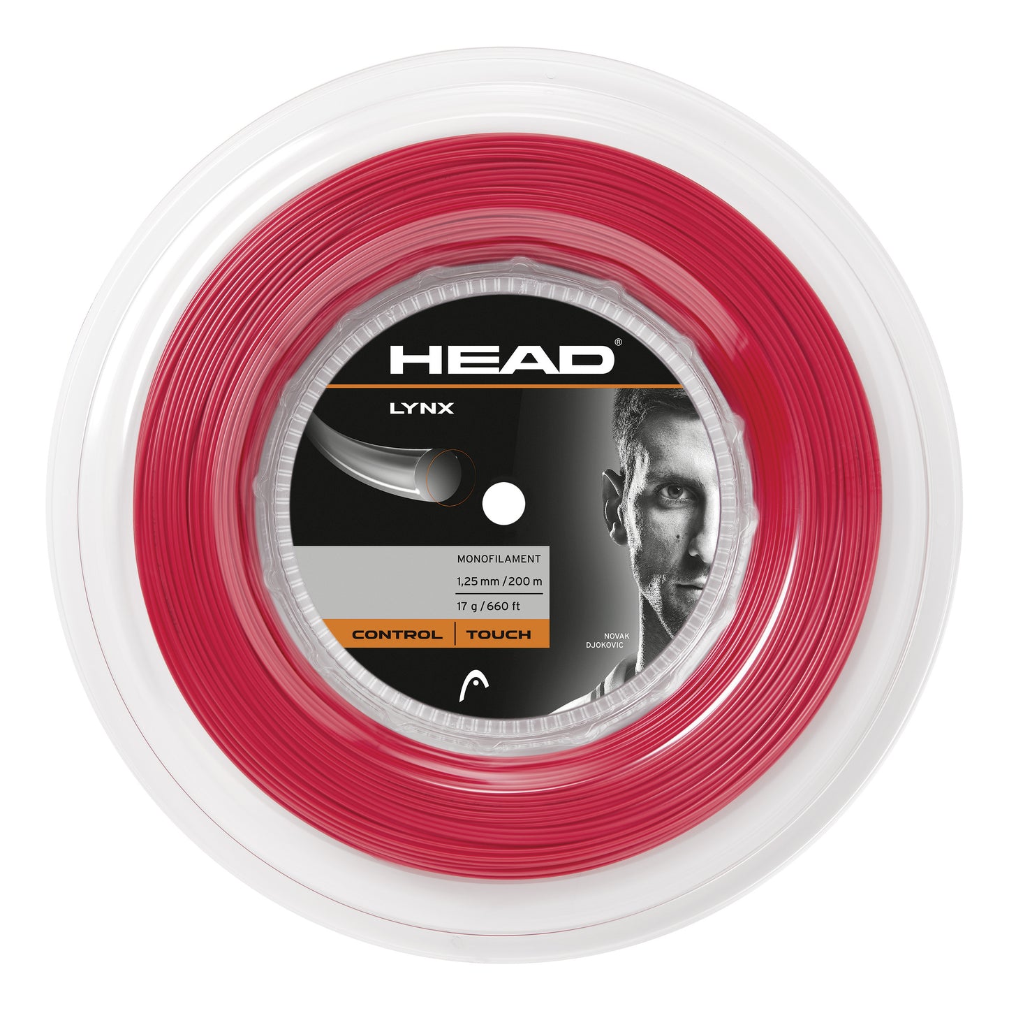 HEAD Lynx Bobine Cordage 200m-Rouge