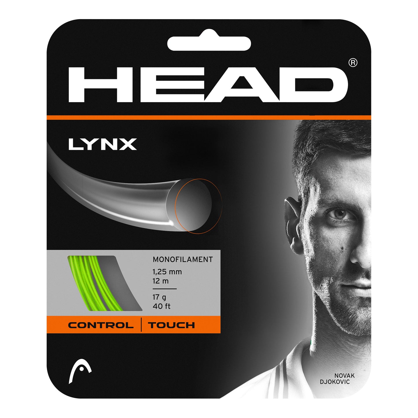 HEAD Lynx Cordage En Garniture 12m-Vert
