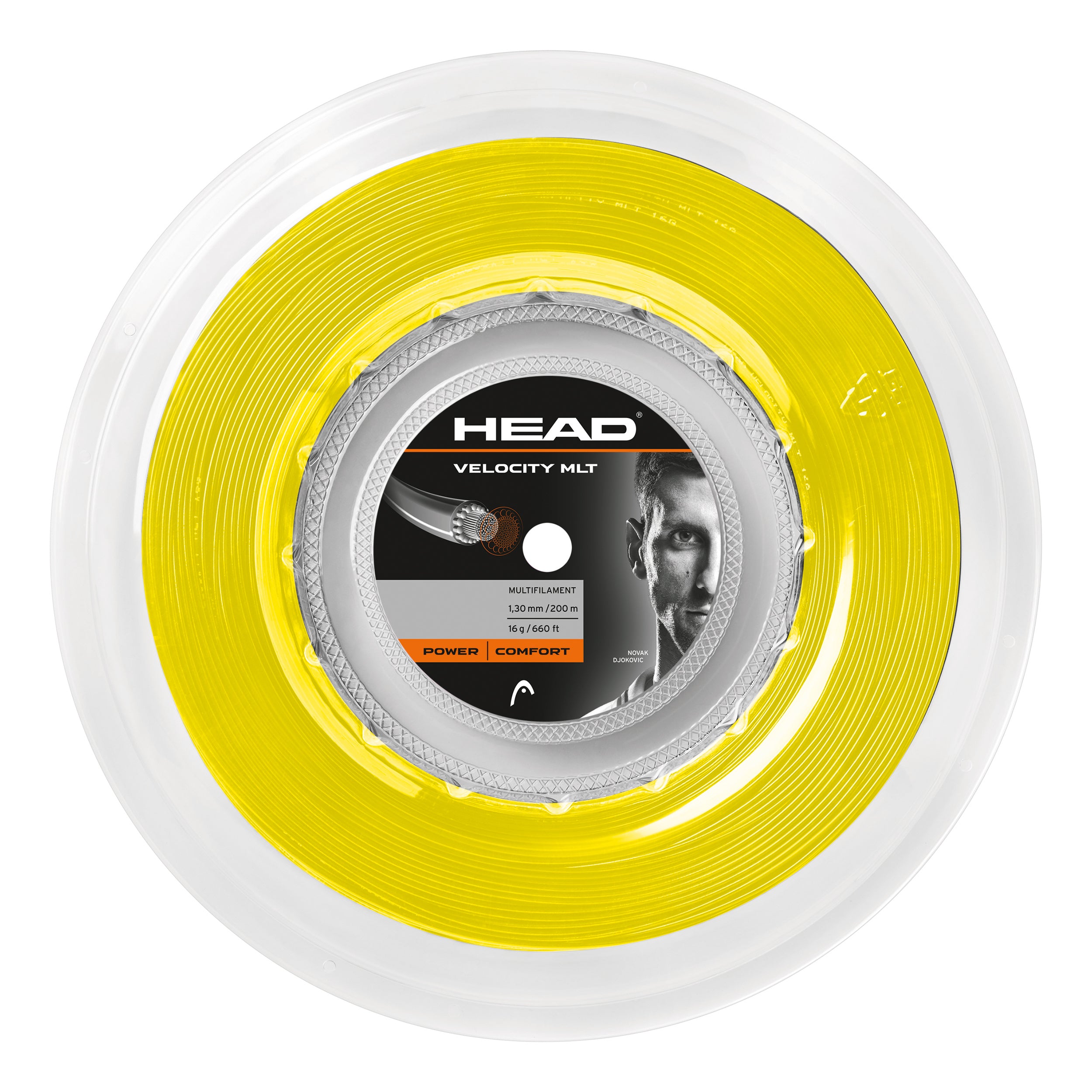 HEAD Velocity MLT Rol Snaren 200m-Geel
