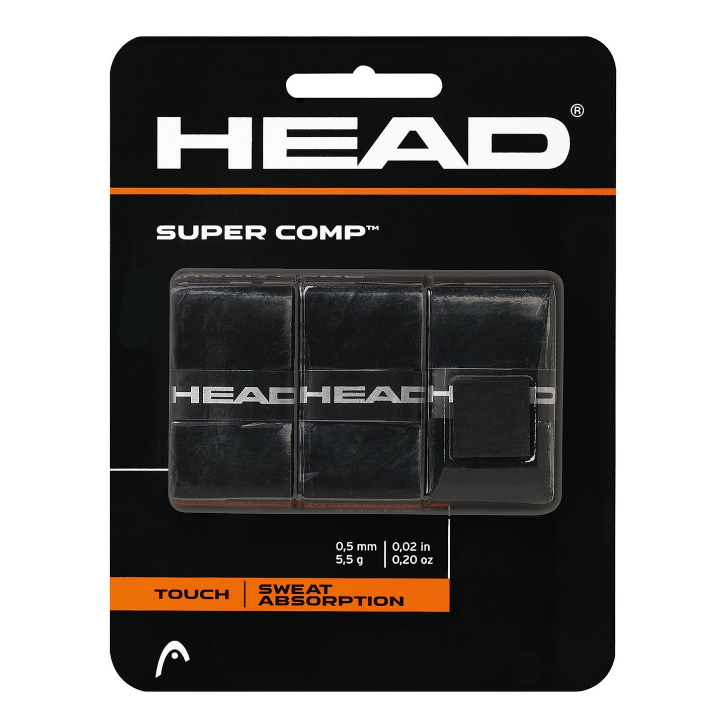 HEAD Super Comp Verpakking 3 Stuks-Zwart
