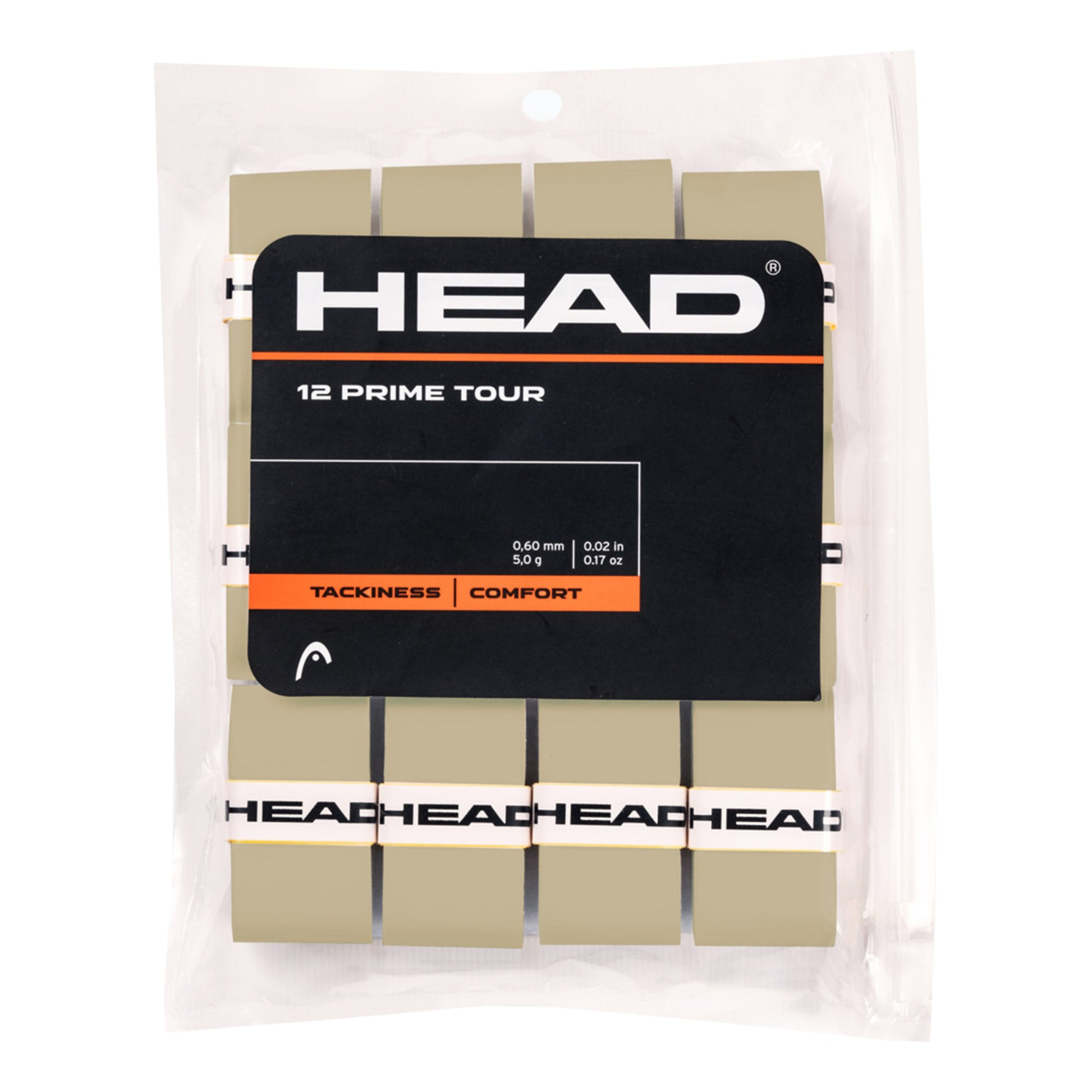 HEAD Prime Tour Verpakking 12 stuks - grijs