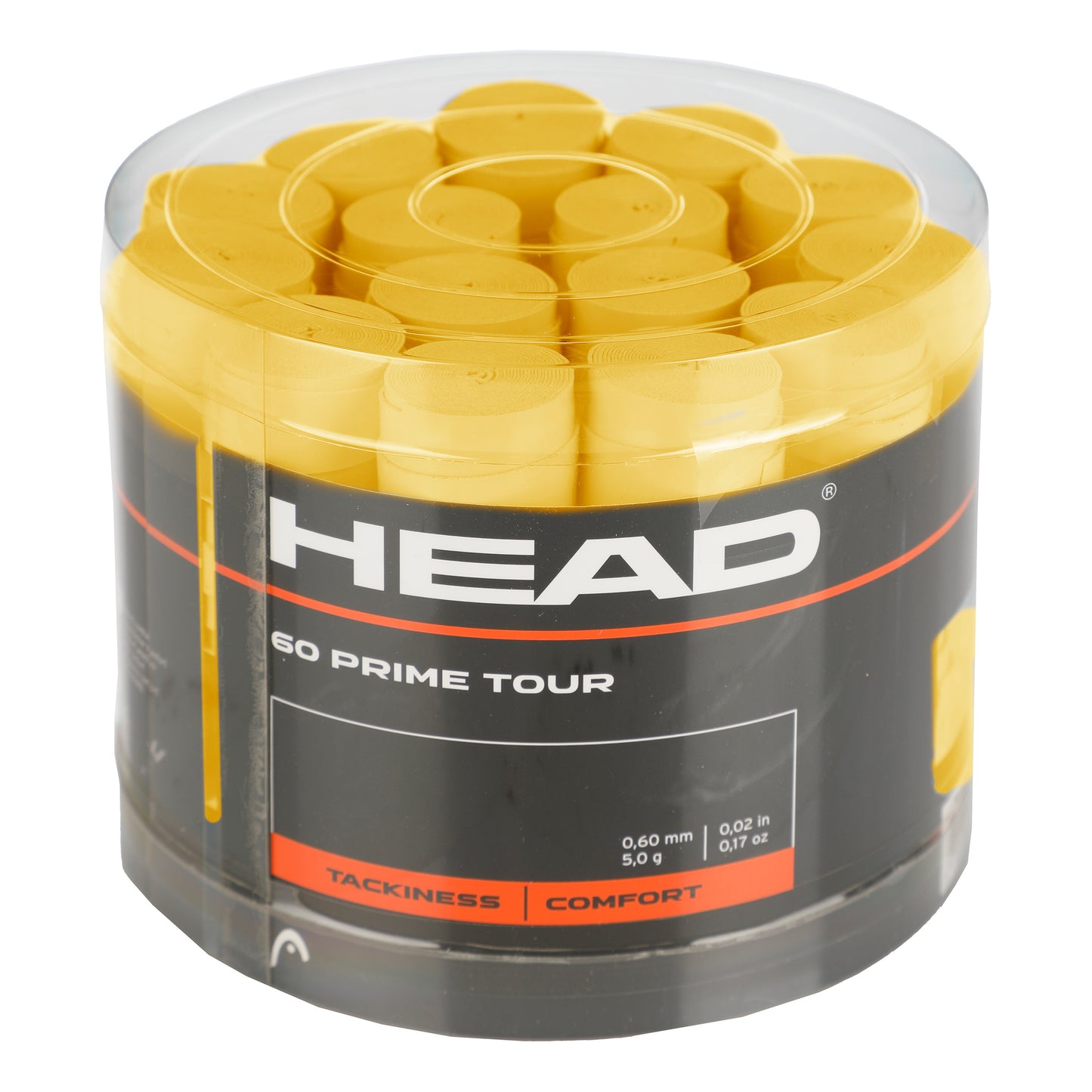 HEAD Prime Tour Verpakking 60 Stuks-Geel