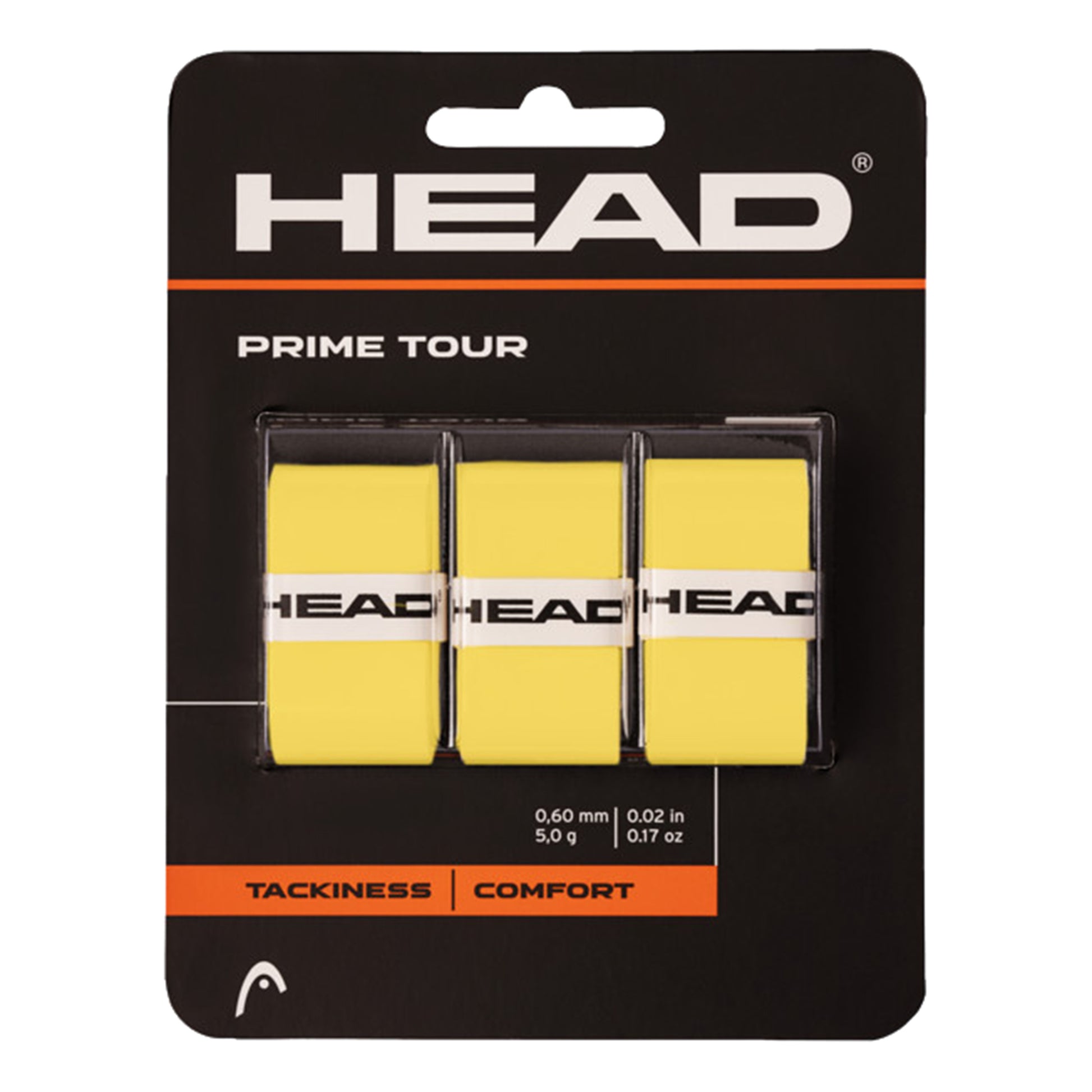 HEAD Prime Tour Verpakking 3 stuks - geel
