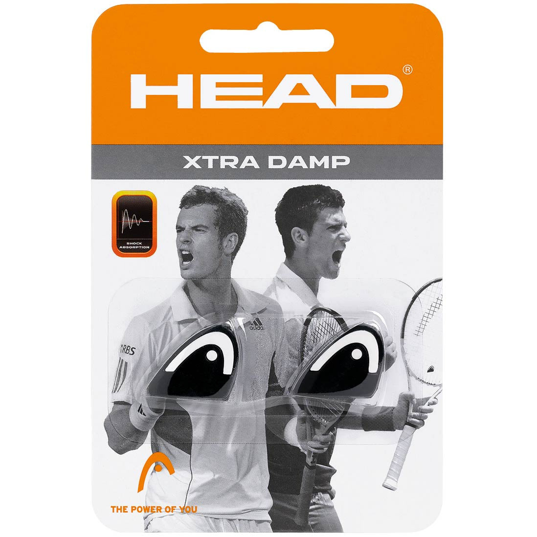 HEAD Xtra Damp Pack Demper Verpakking 2 Stuks-Zwart