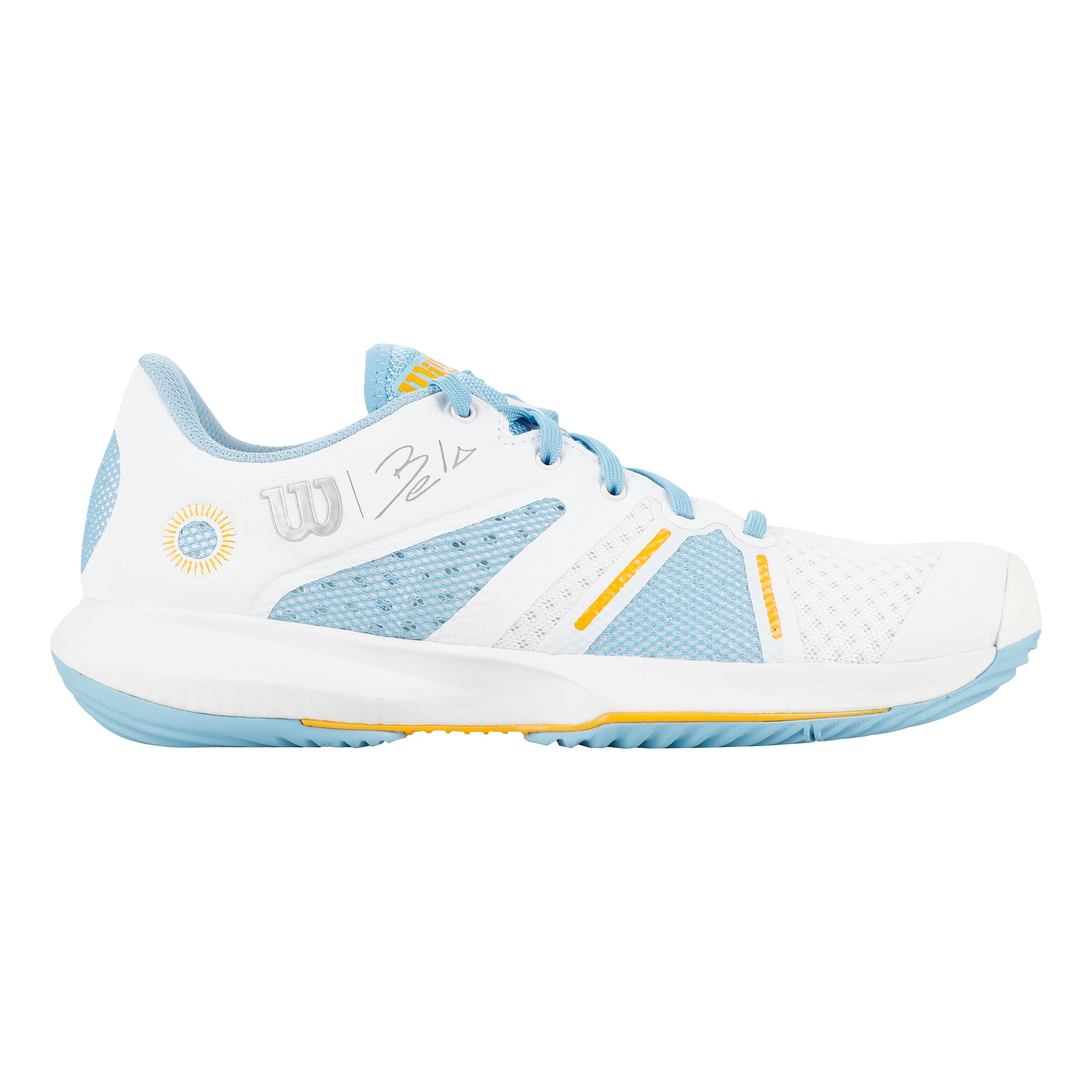 Wilson Bela Pro Padel schoen Heren - wit, lichtblauw