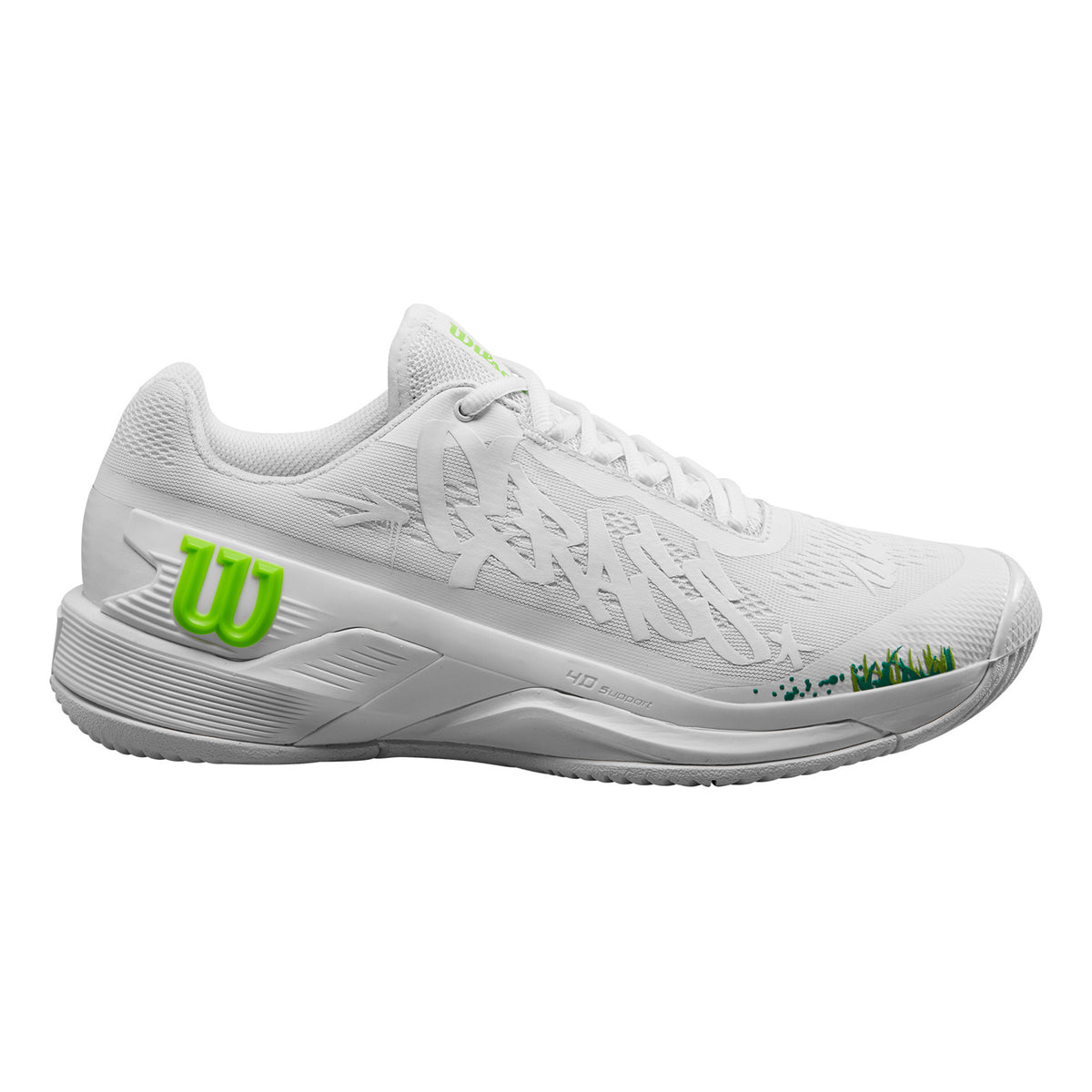 Wilson Rush Pro 4.0 Hope Chaussures toutes surfaces Hommes - blanc, vert fluo