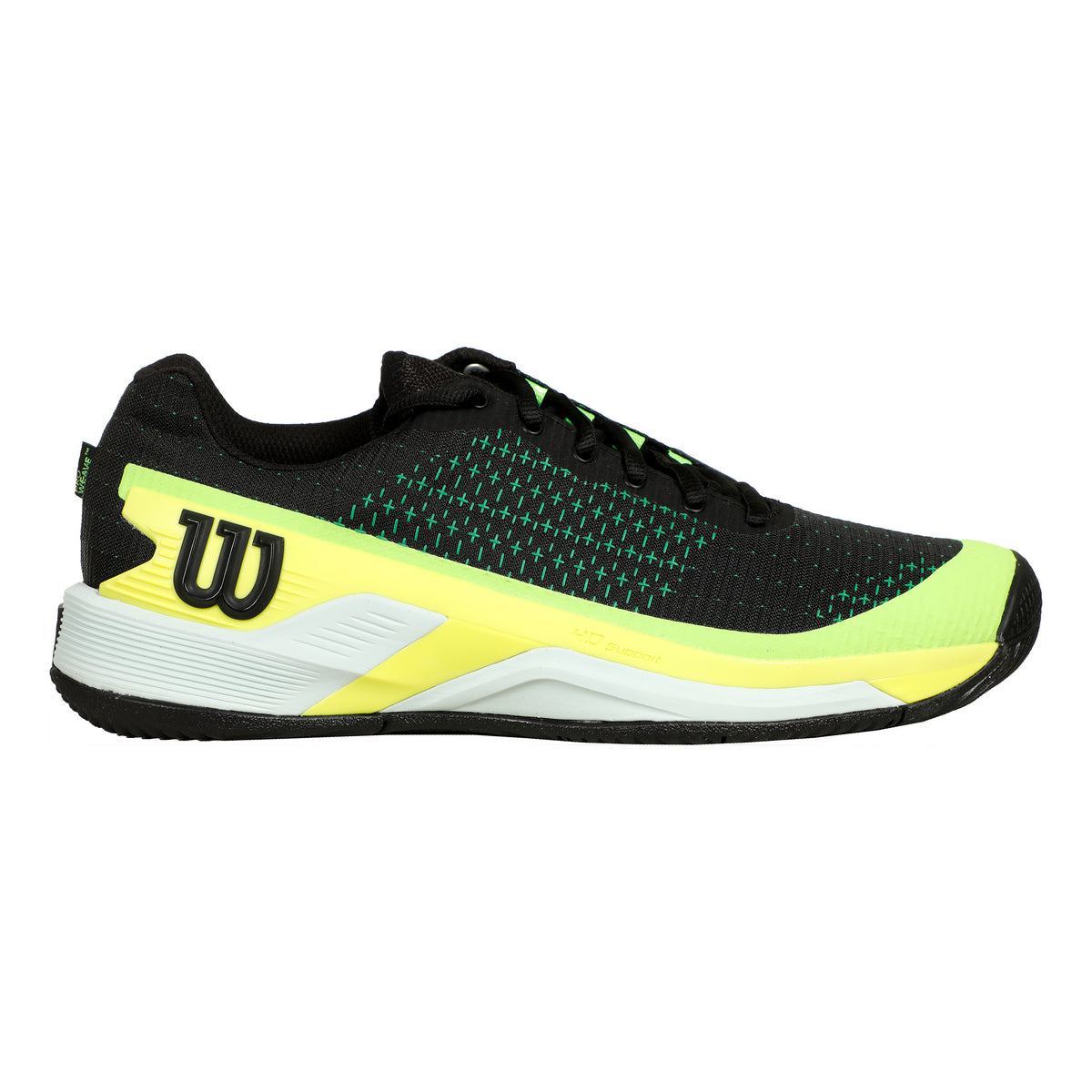Wilson Rush Pro Extra Duty Allcourt schoen Heren - zwart, neongeel