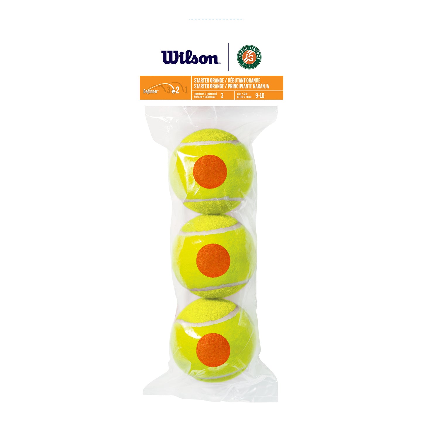 Wilson Roland Garros orange 3er Sac de 3 balles