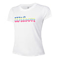 Script Tech T-shirt Dames - wit, veelkleurig