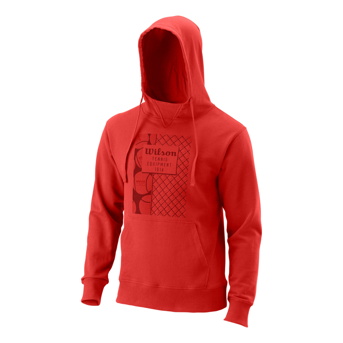 Wilson Equip Eco CTN Sweat à capuche Hommes - rouge,