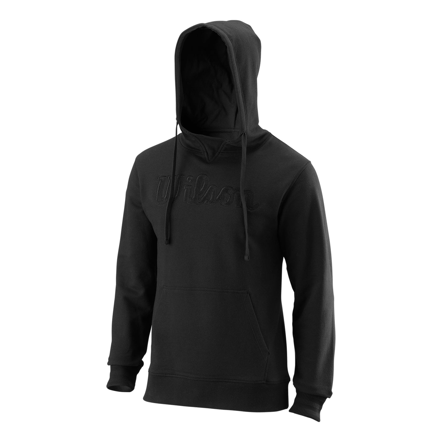 Wilson Script Eco CTN Sweat à capuche Hommes - noir,