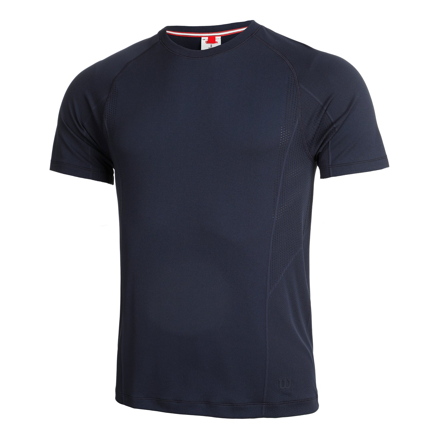 Wilson Players Seamless Crew 2.0 T-shirt Heren - blauw,