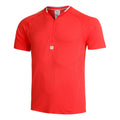 Players Seamless Zip Henley 2.0 T-shirt Heren - rood,