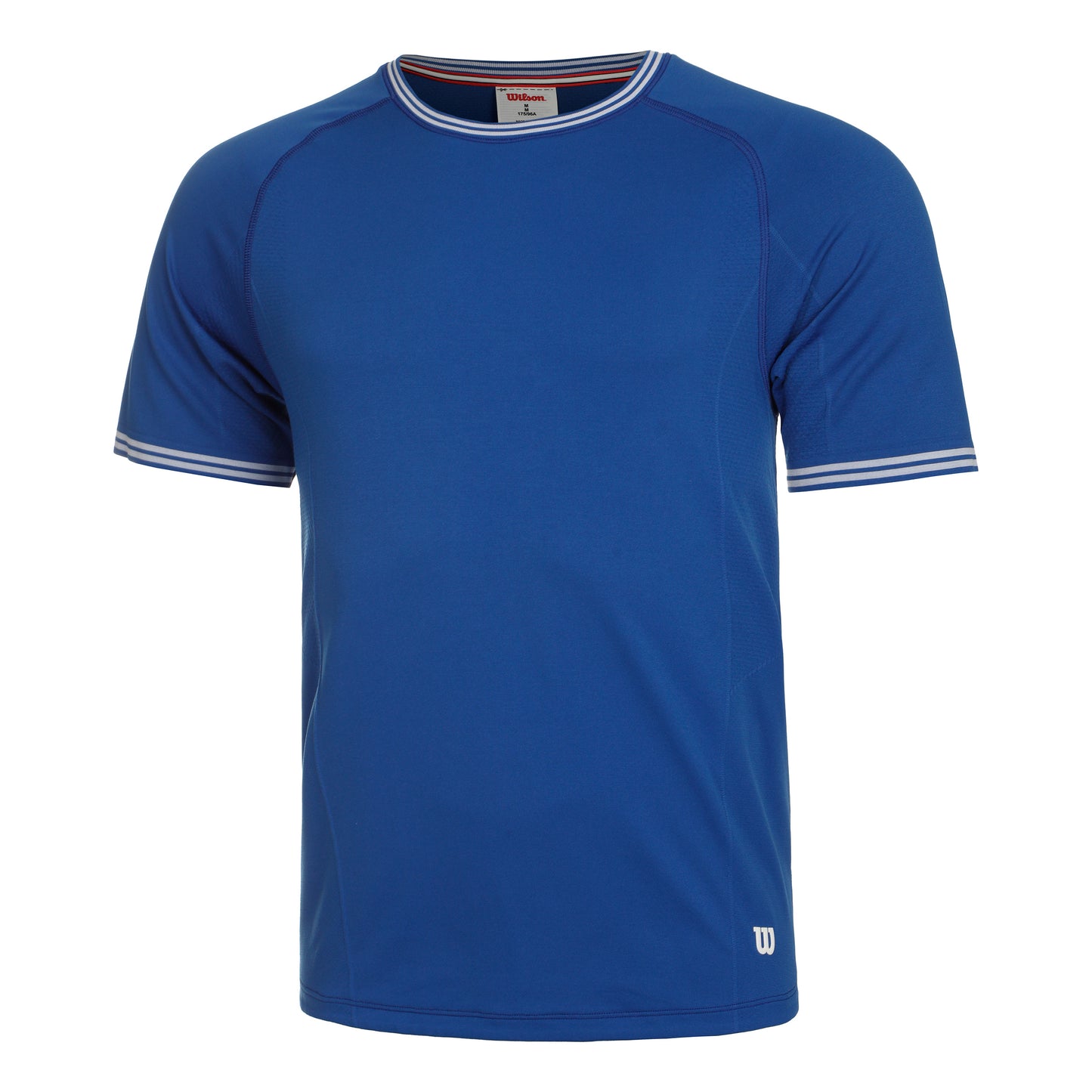 Wilson Court Performance Crew T-shirt Heren - blauw,