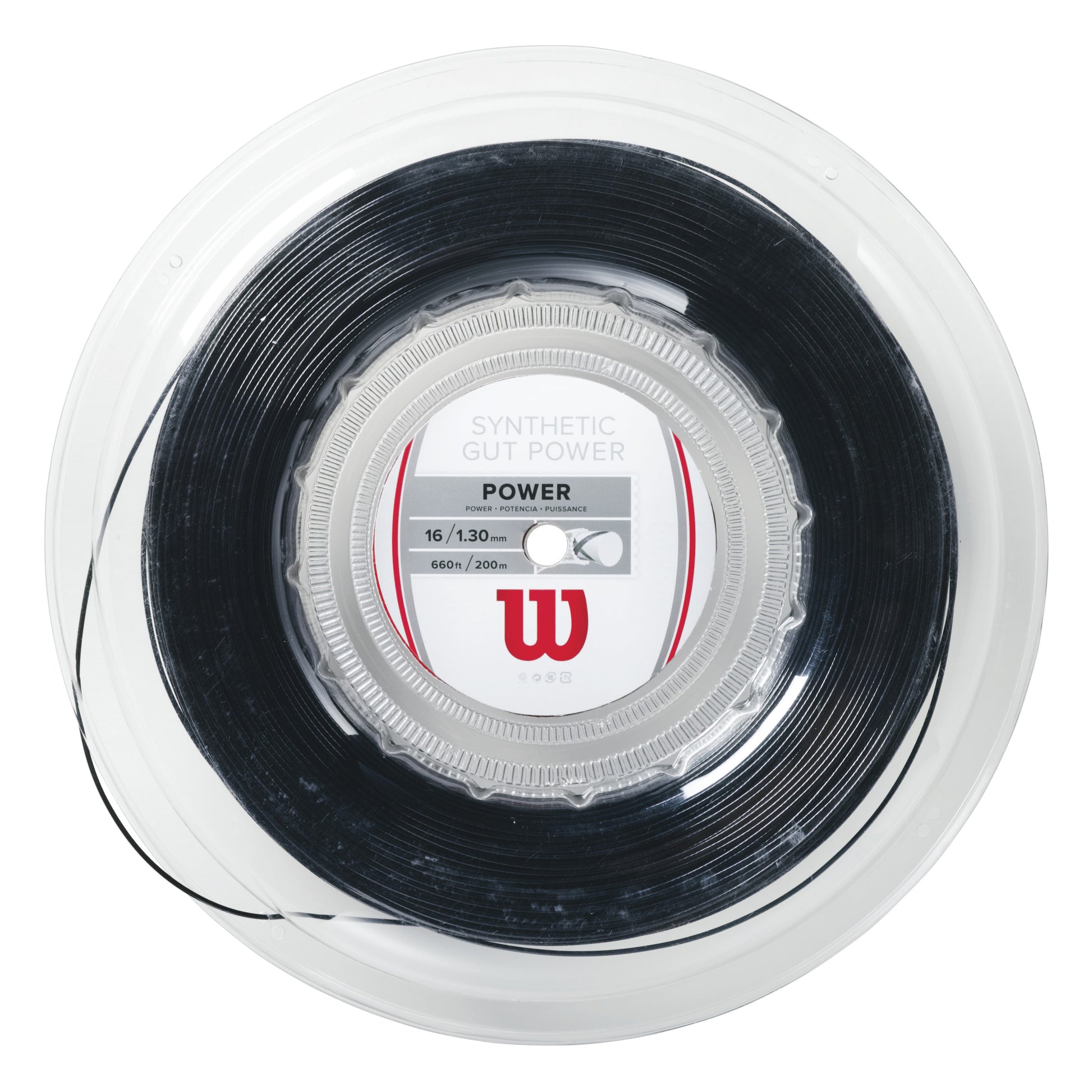 Wilson Synthetic Gut Power  Set snaren 12,2m - zwart