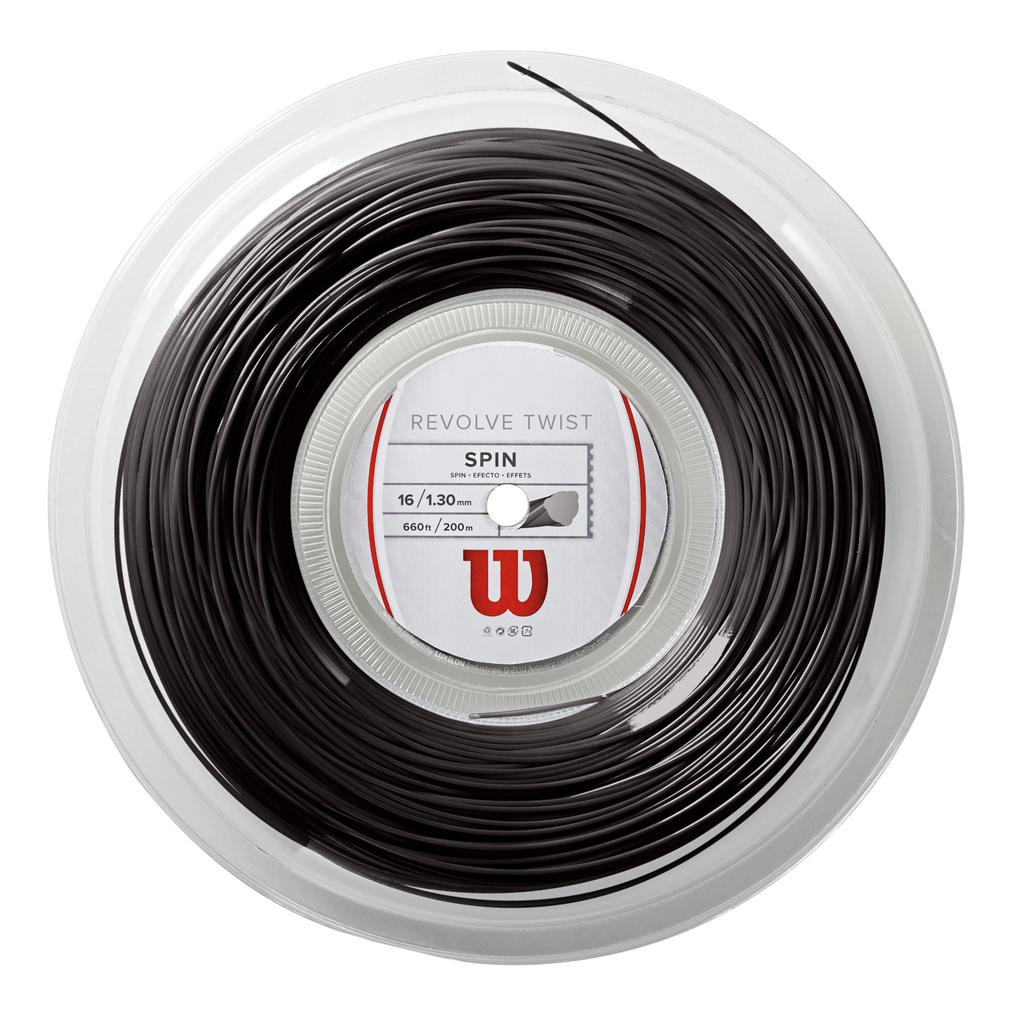 Wilson Revolve Twist Bobine Cordage 200m-Gris
