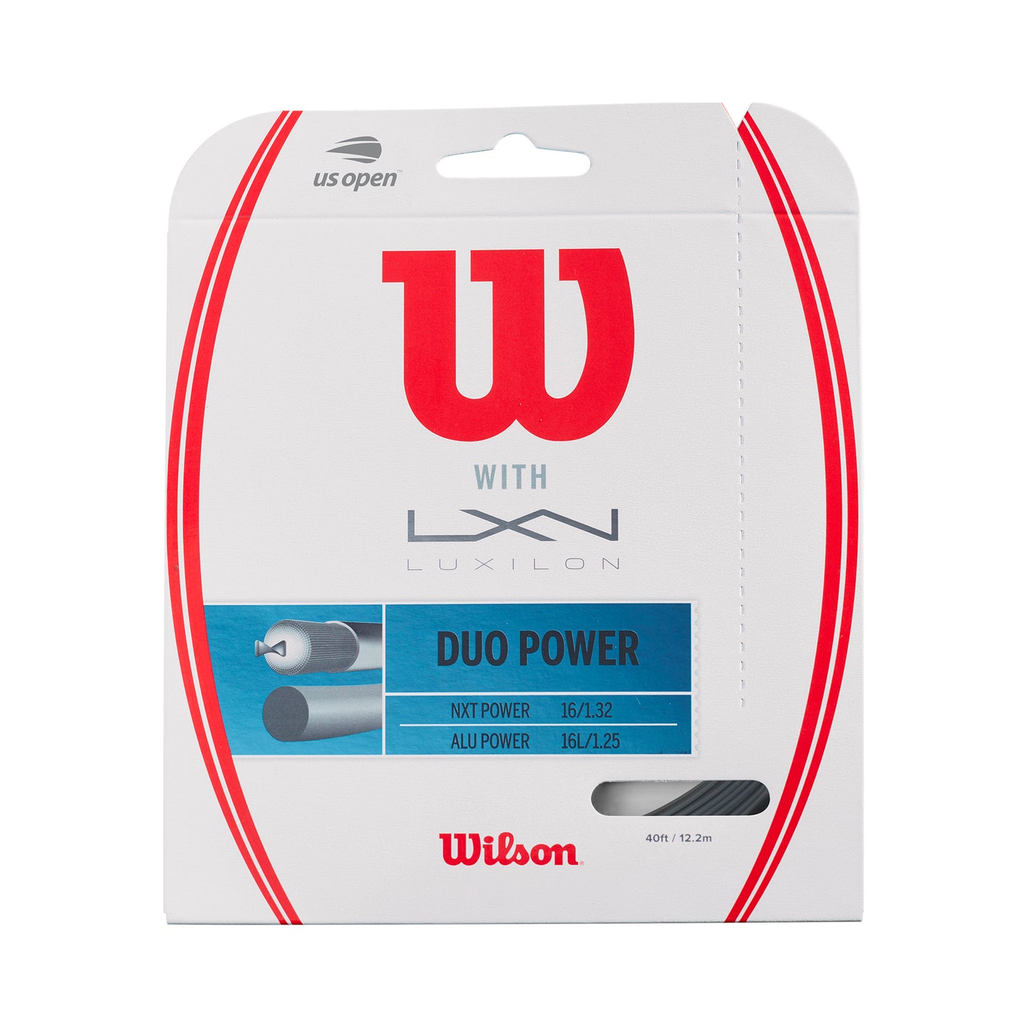 Wilson Duo Power (NXT Power + Alu Power) Set Snaren 12,2m-Zilver,Natuurlijke Kleuren
