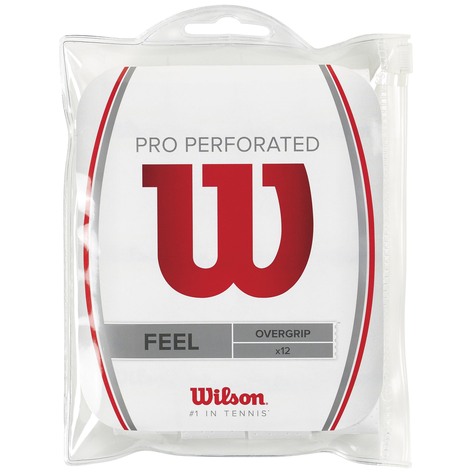 Wilson Pro Overgrip Perforated Pack De 12-Blanc