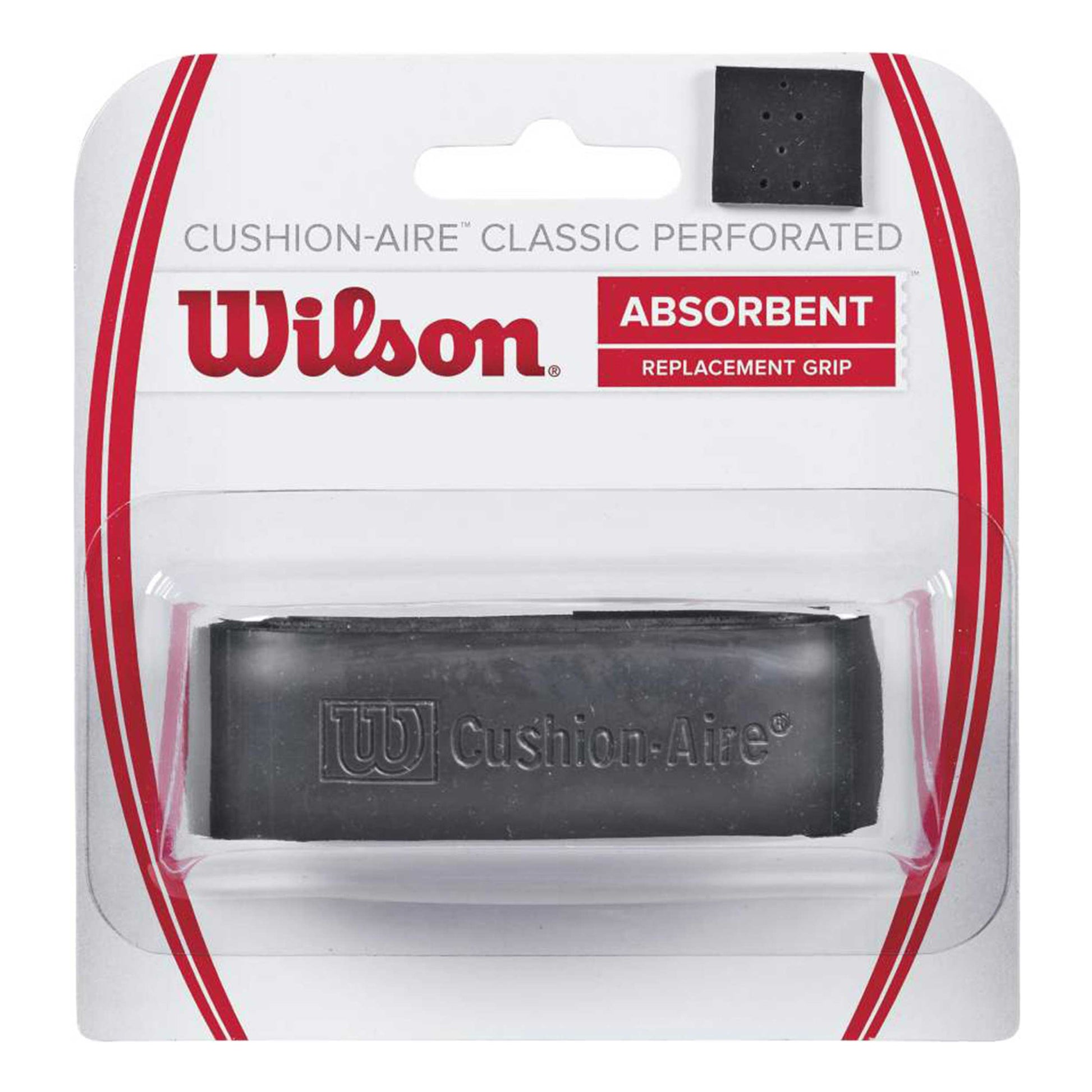 Wilson Cushion-Aire Classic Perforated Verpakking 1 Stuk-Zwart