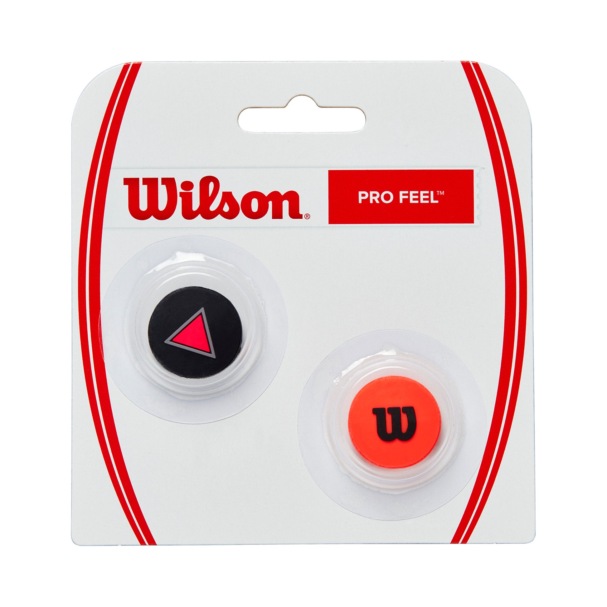 Wilson Clash Pro Feel Clash Antivibrateur Pack De 2 Unités-Noir,Rouge