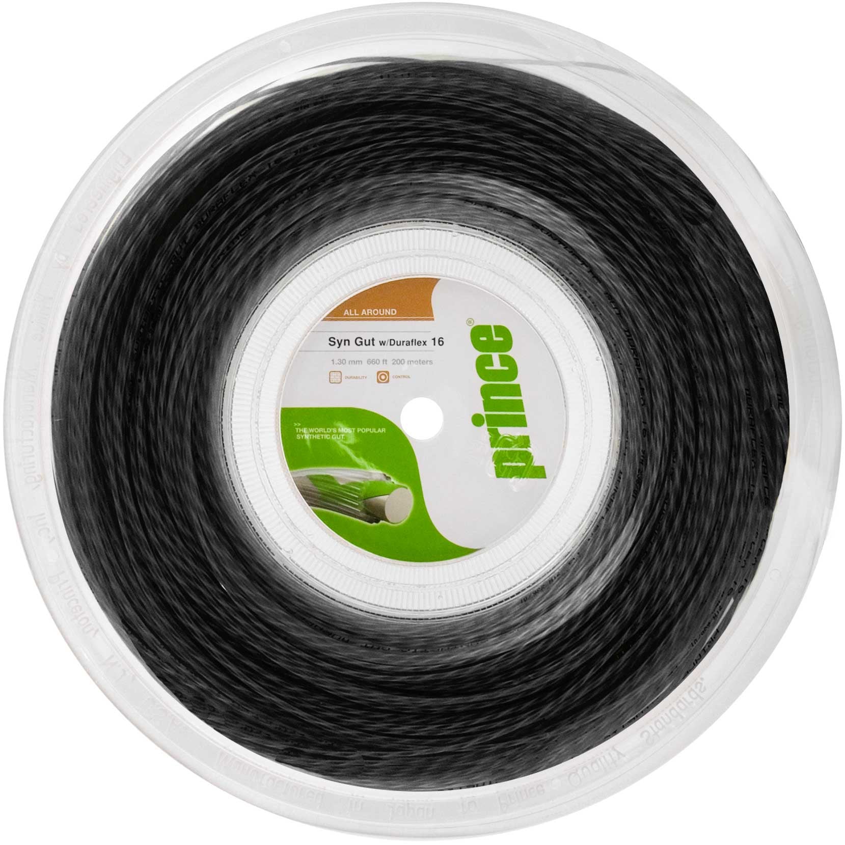 Prince Synthetic Gut Duraflex  Bobine cordage 200m - noir