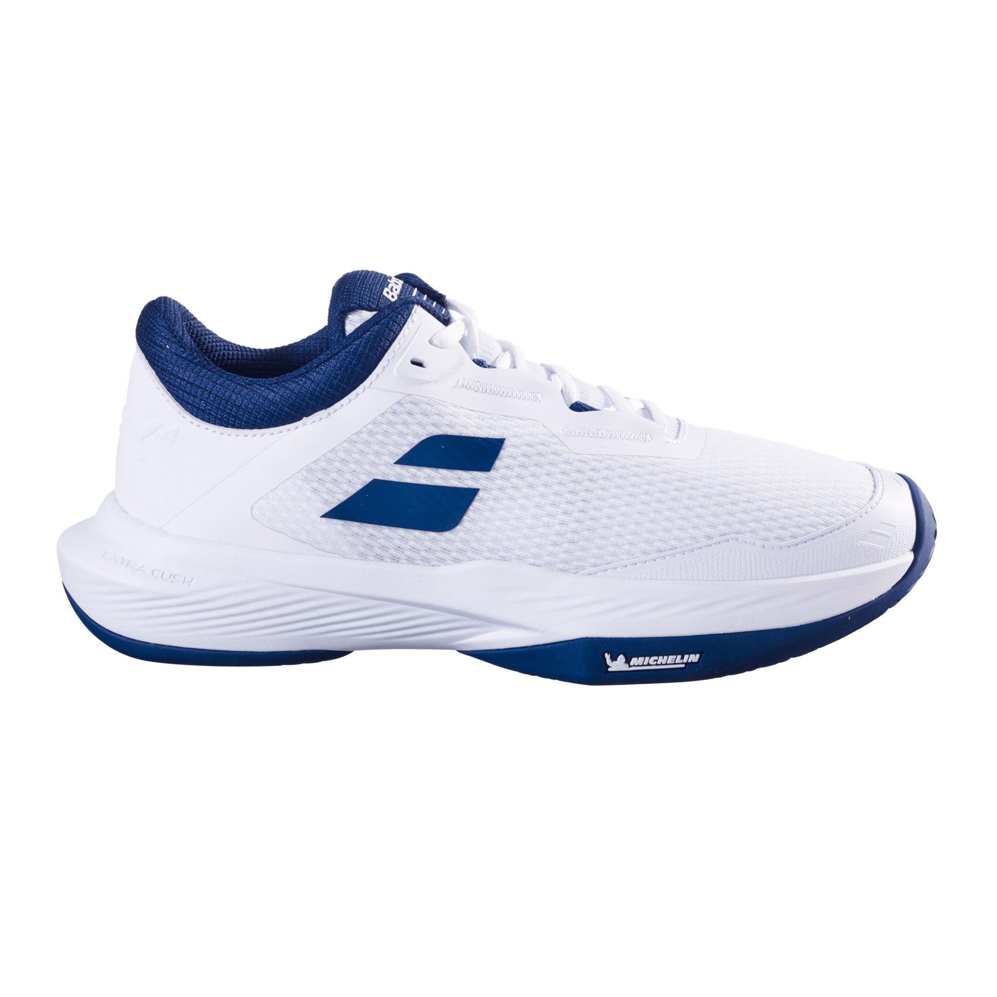 Babolat SFX 4 Chaussures Toutes Surfaces Hommes-Blanc,Bleu Foncé