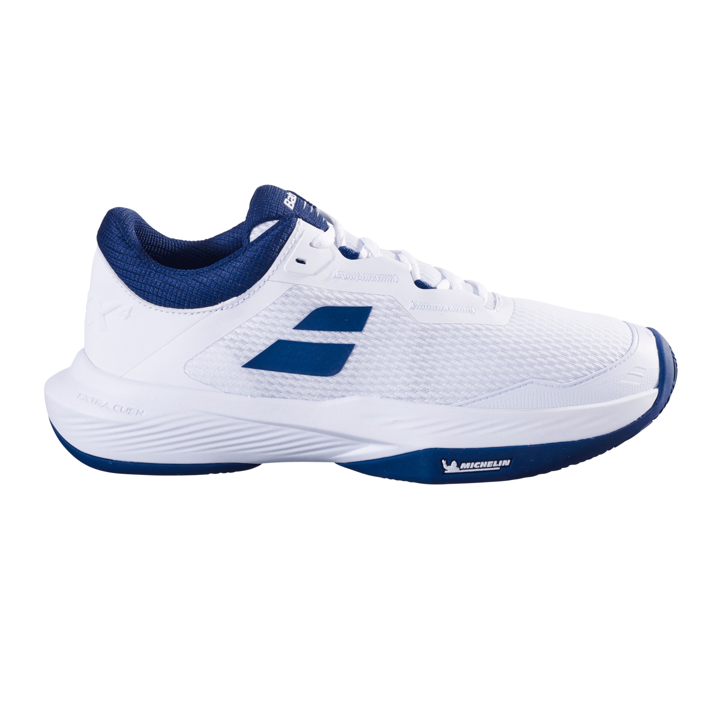 Babolat SFX 4 Chaussure Terre Battue Hommes-Blanc,Bleu Foncé