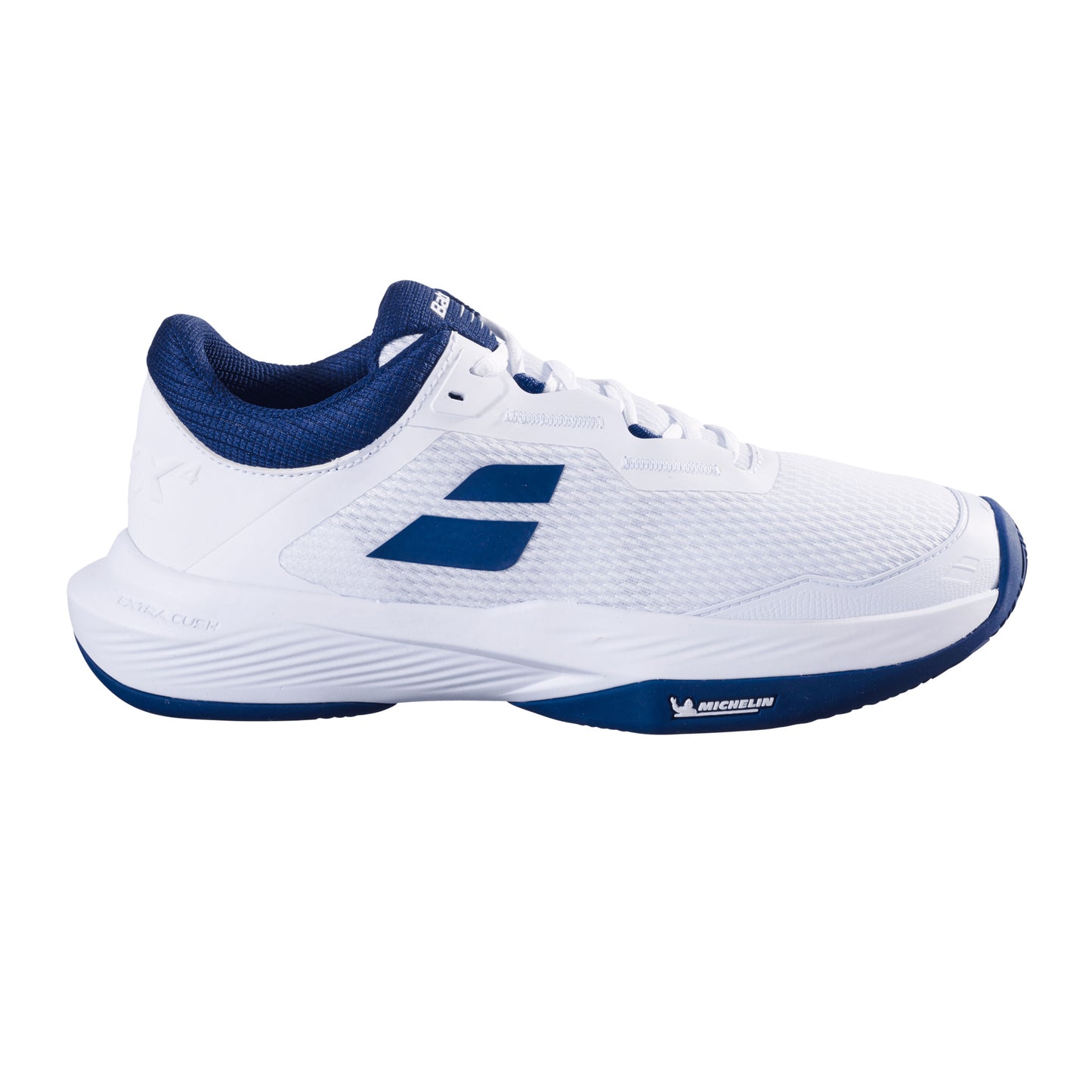 Babolat SFX 4 Chaussure Terre Battue Hommes-Blanc,Bleu Foncé