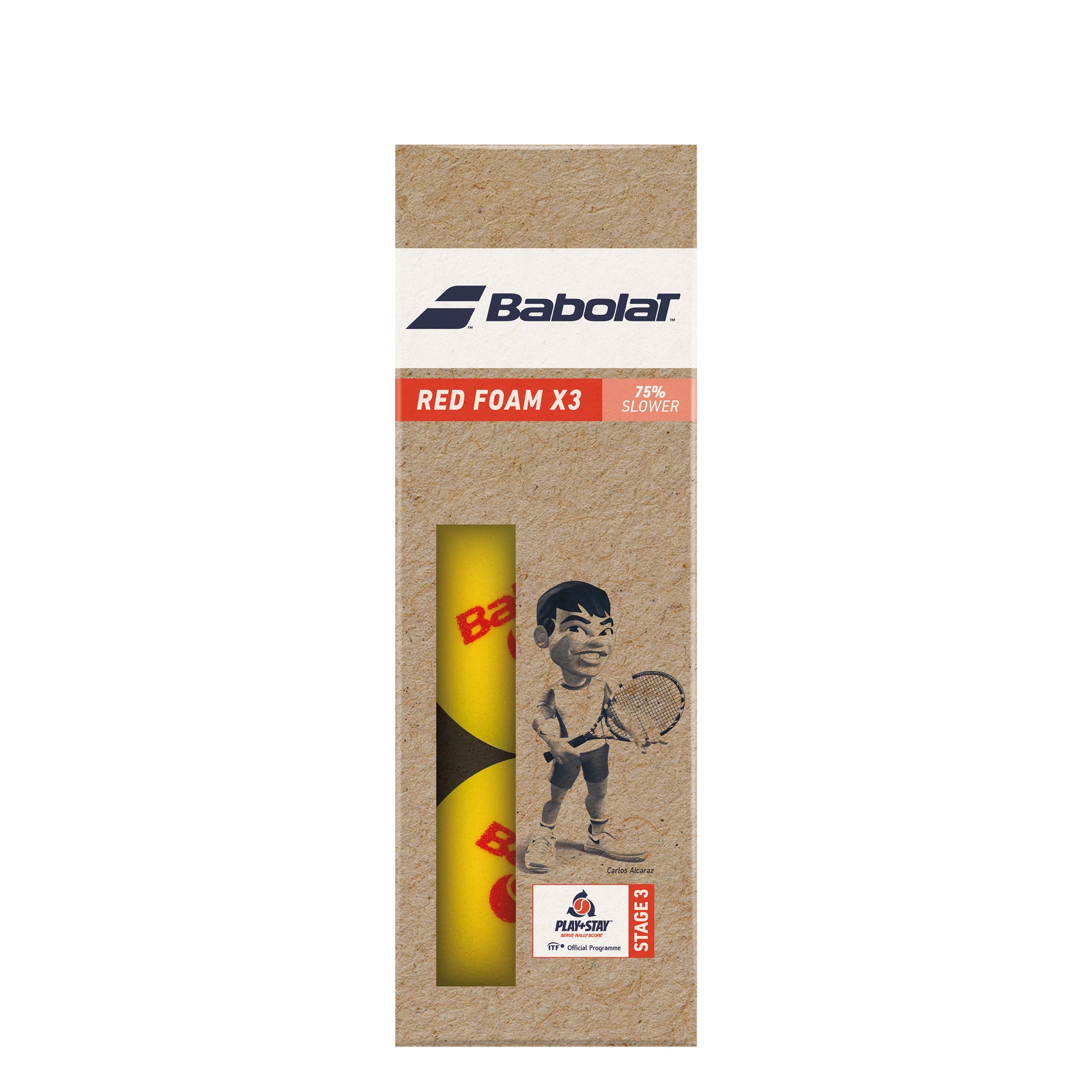 Babolat Red Foam (Stage 3) Sac De 3 Balles