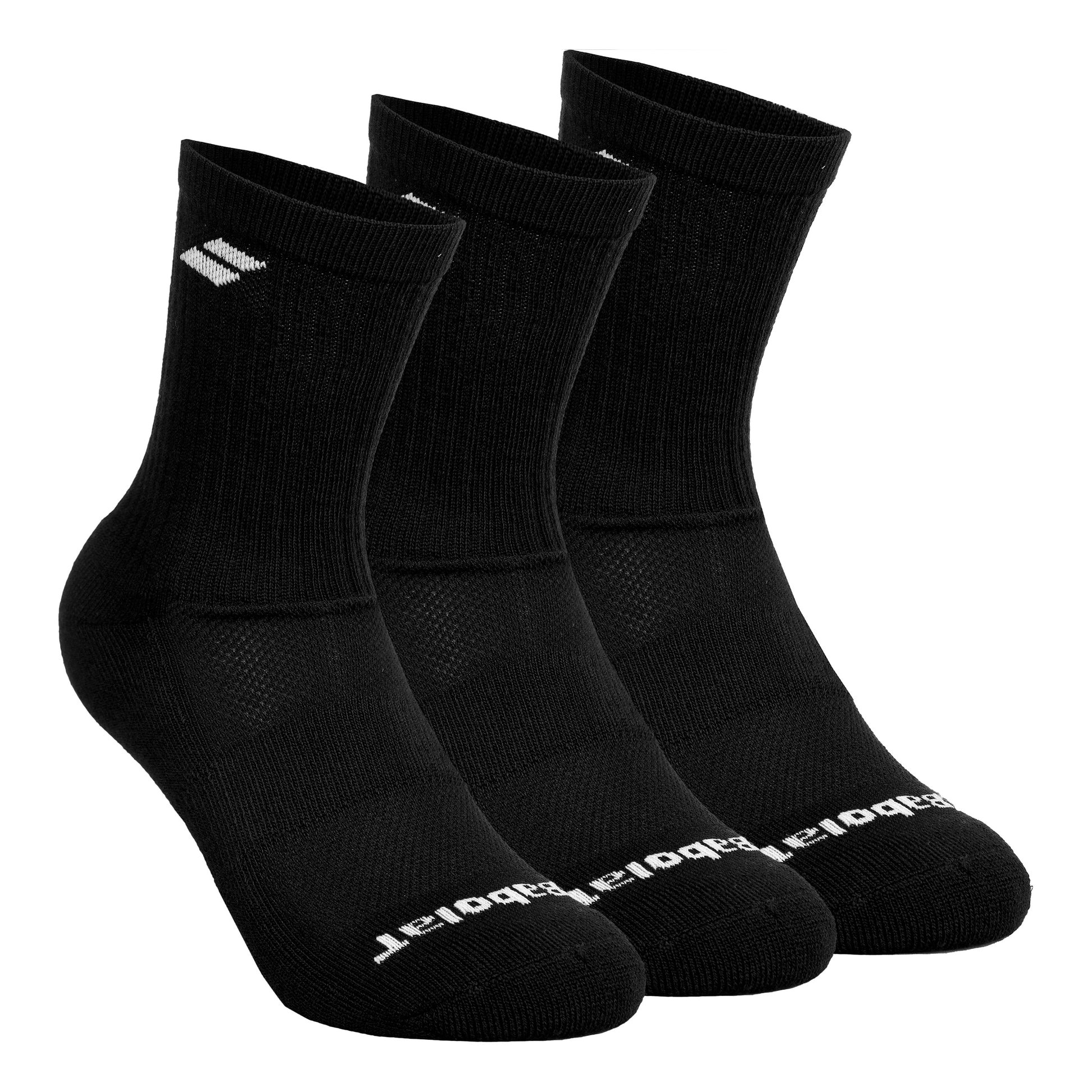 Babolat Chaussettes de tennis Pack de 3 Unisex - noir, blanc