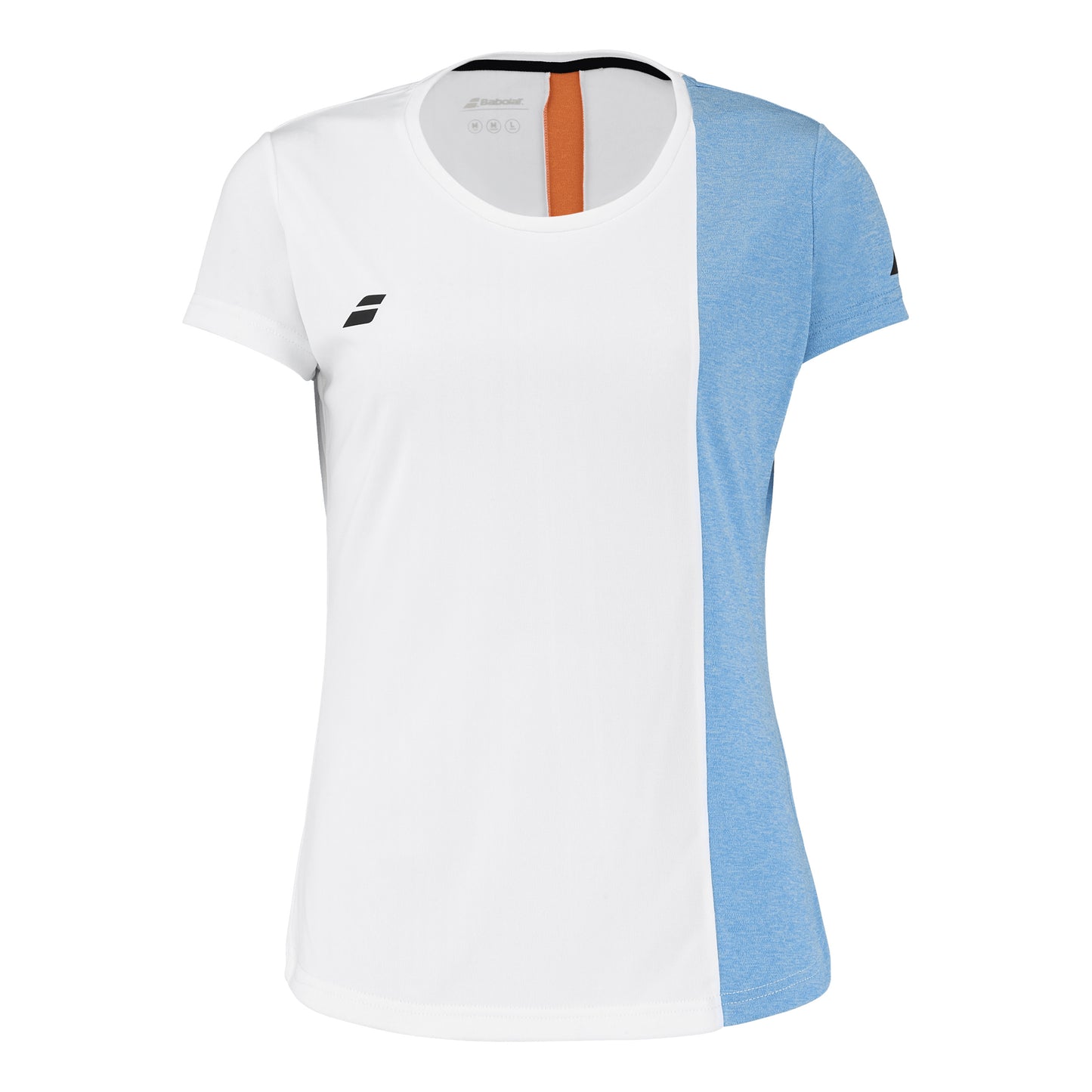 Babolat Play T-shirt Femmes-Blanc,Bleu Clair