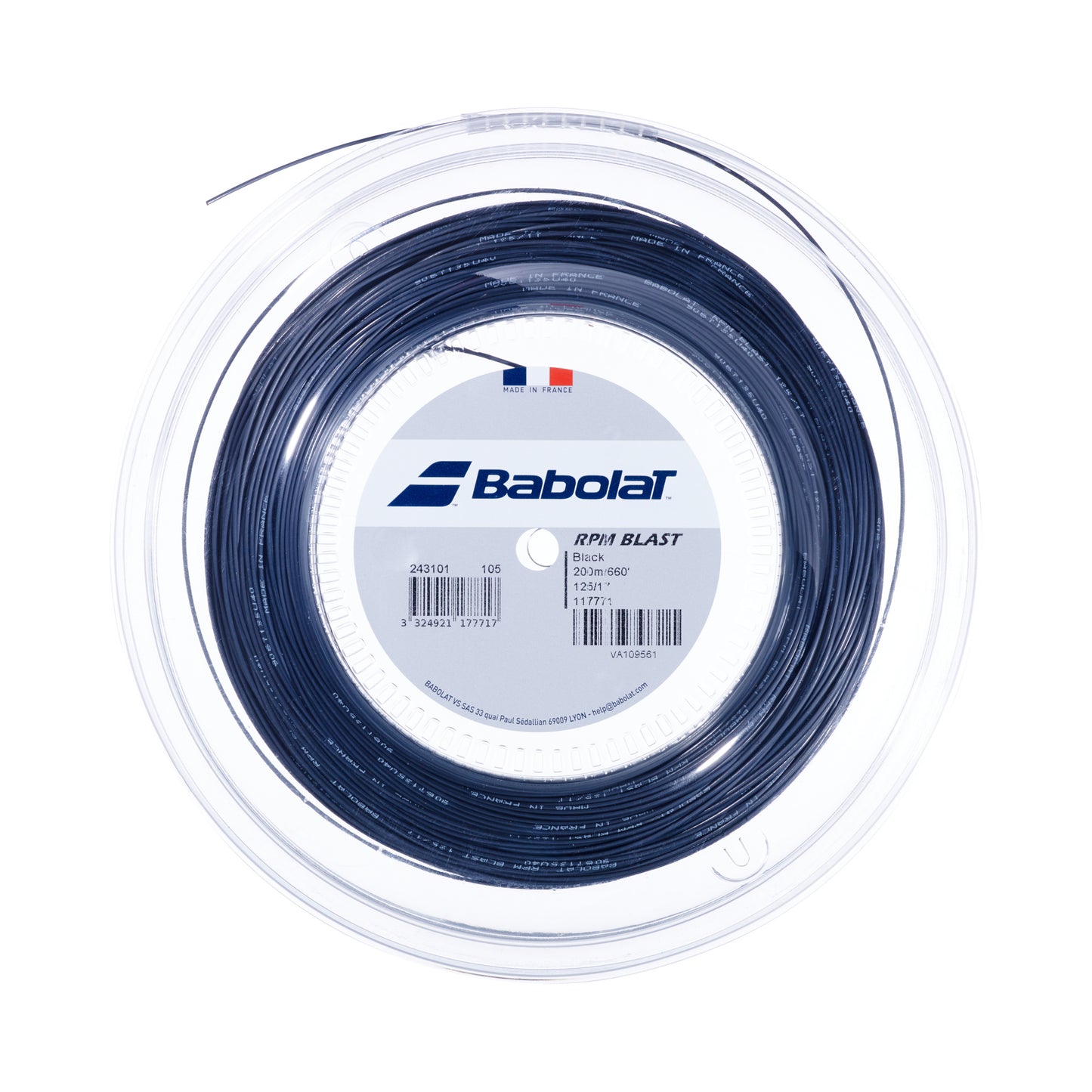 Babolat RPM Blast Rol Snaren 200m-Zwart