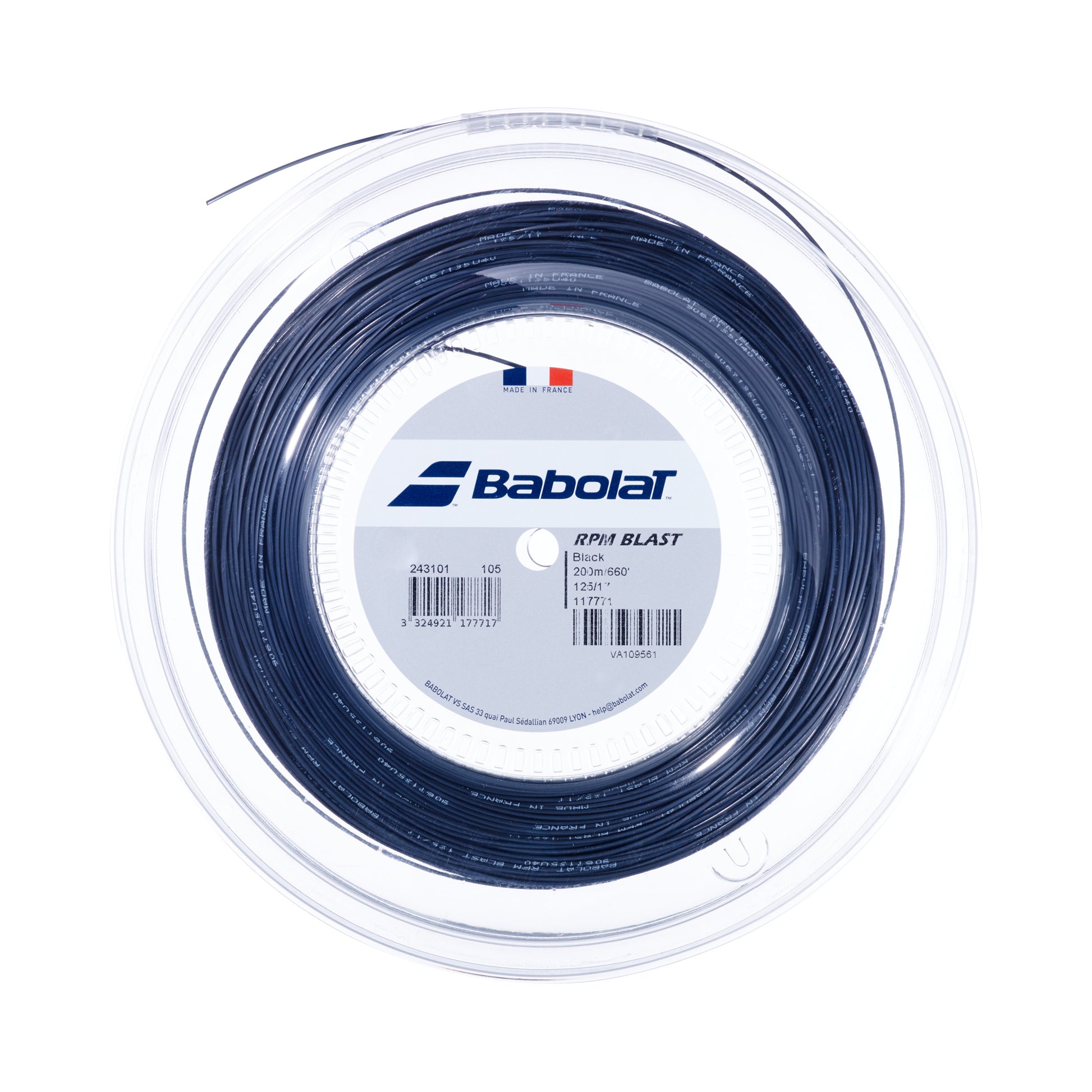 Babolat RPM Blast Rol Snaren 200m-Zwart