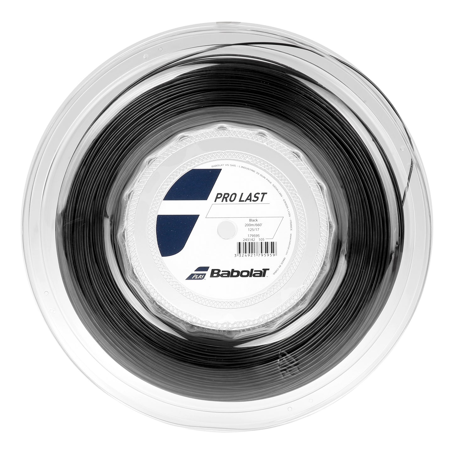 Babolat Pro Last Rol Snaren 200m-Zwart