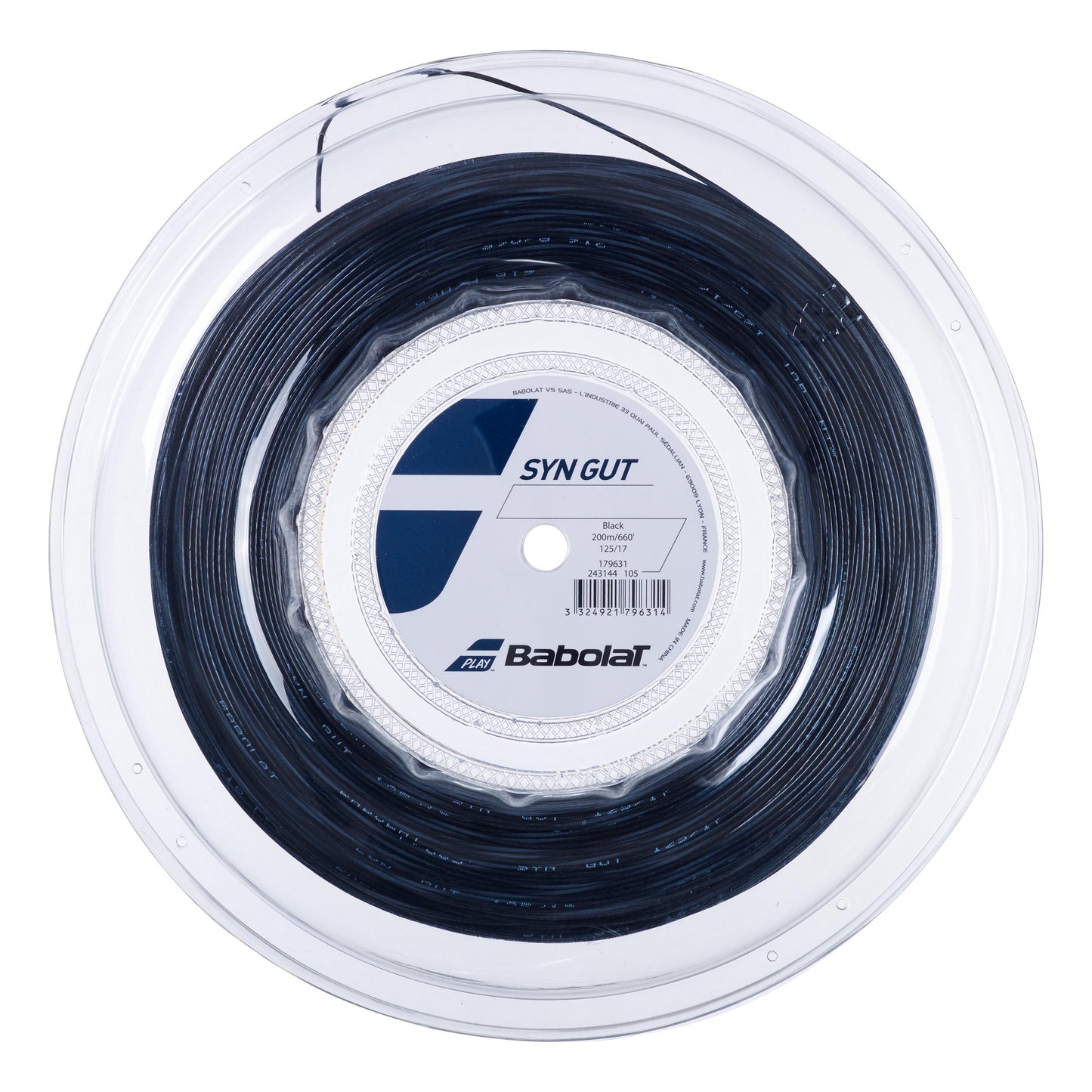 Babolat Synthetic Gut Bobine Cordage 200m-Noir