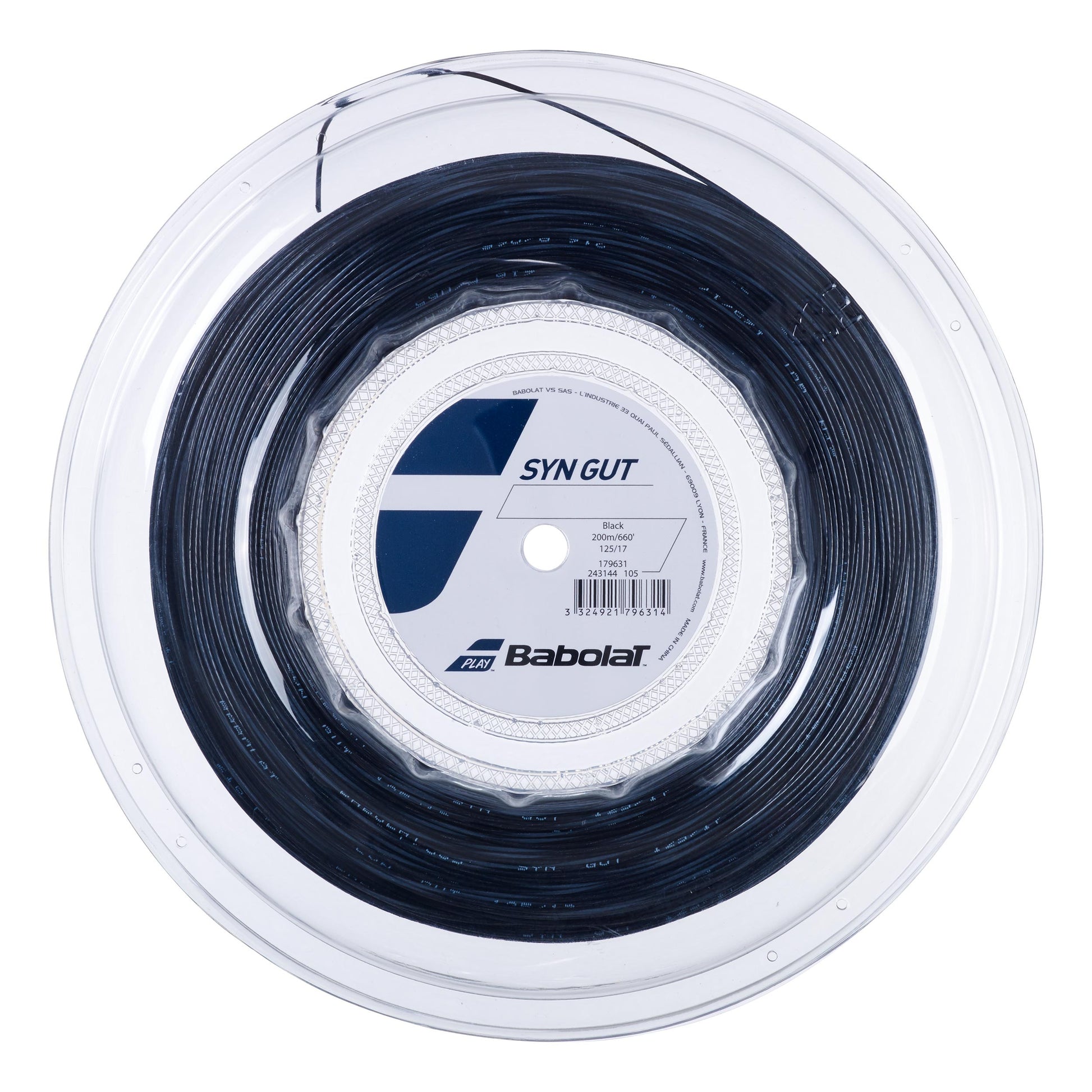 Babolat Synthetic Gut Bobine Cordage 200m-Noir