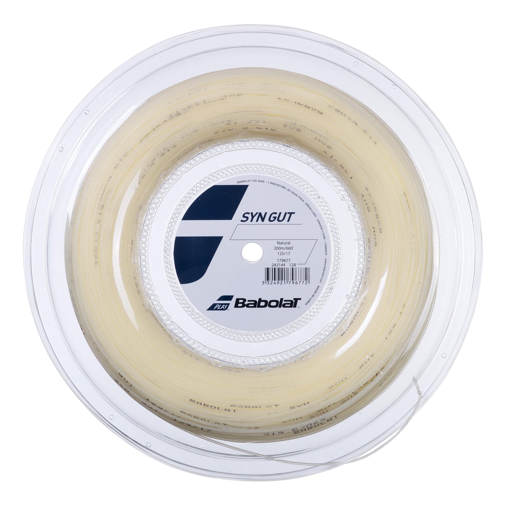 Babolat Syn Gut Rol Snaren 200m-Natuurlijke Kleuren