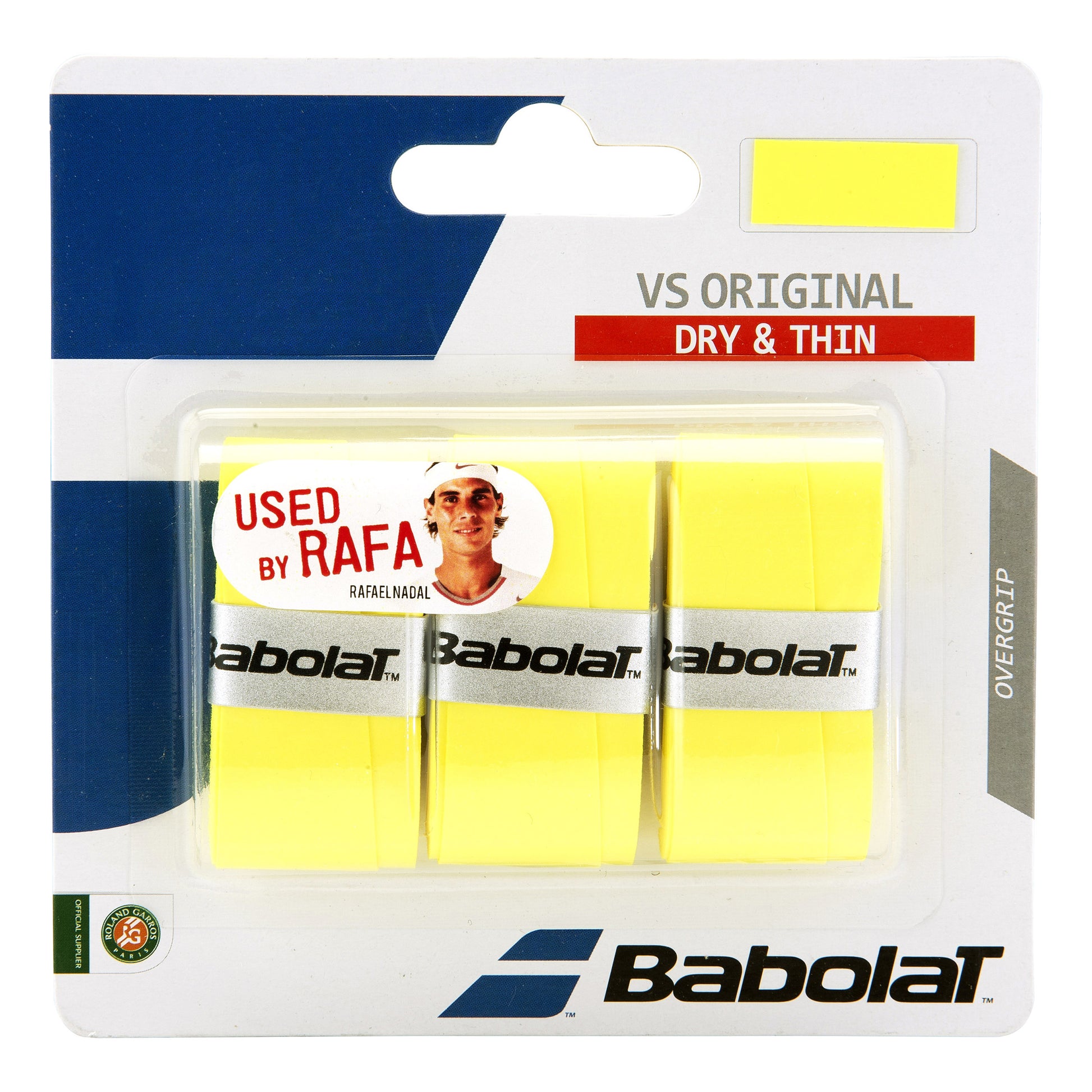 Babolat VS Grip Original Pack de 3 - jaune