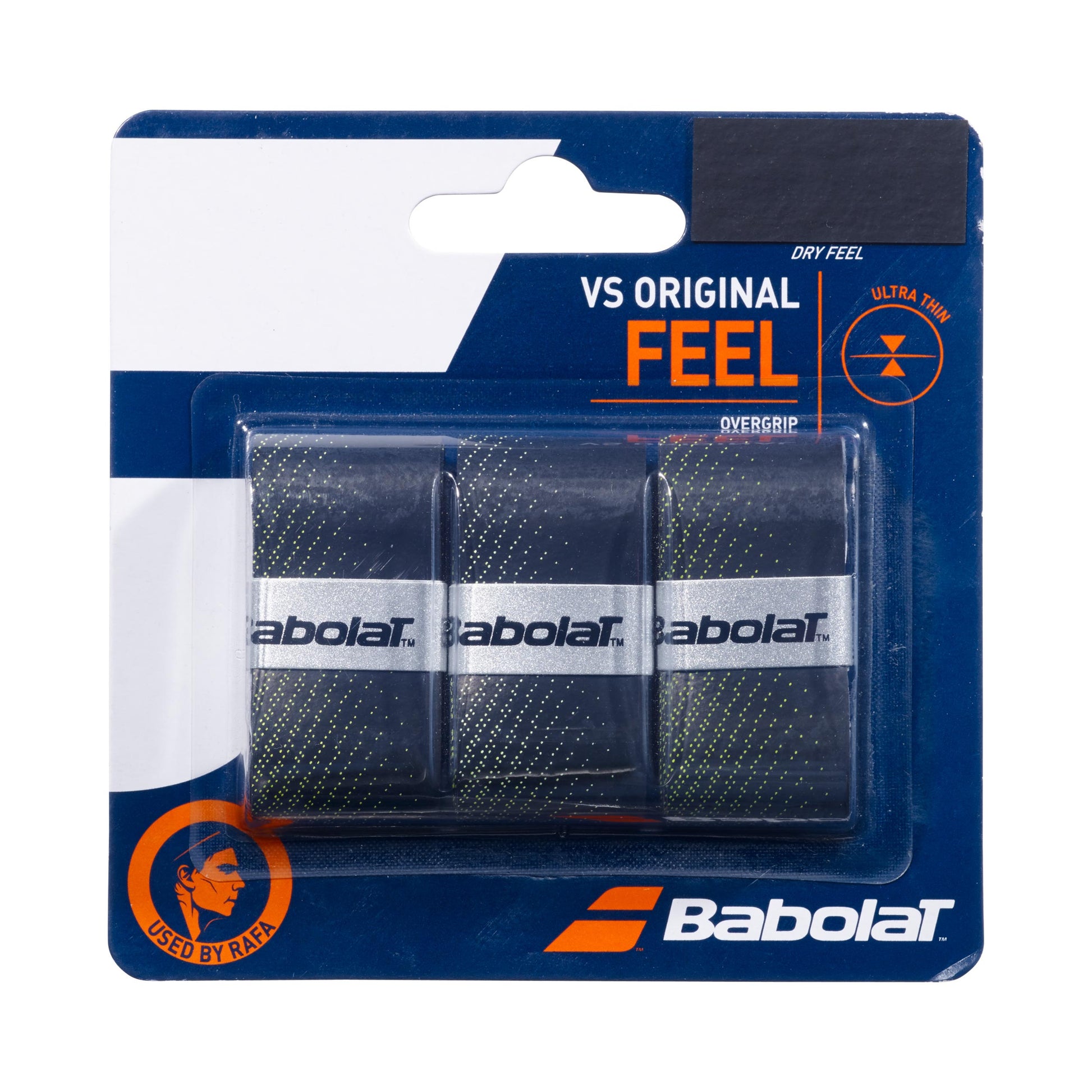 Babolat VS Grip Original Verpakking 3 Stuks-Zwart,Geel