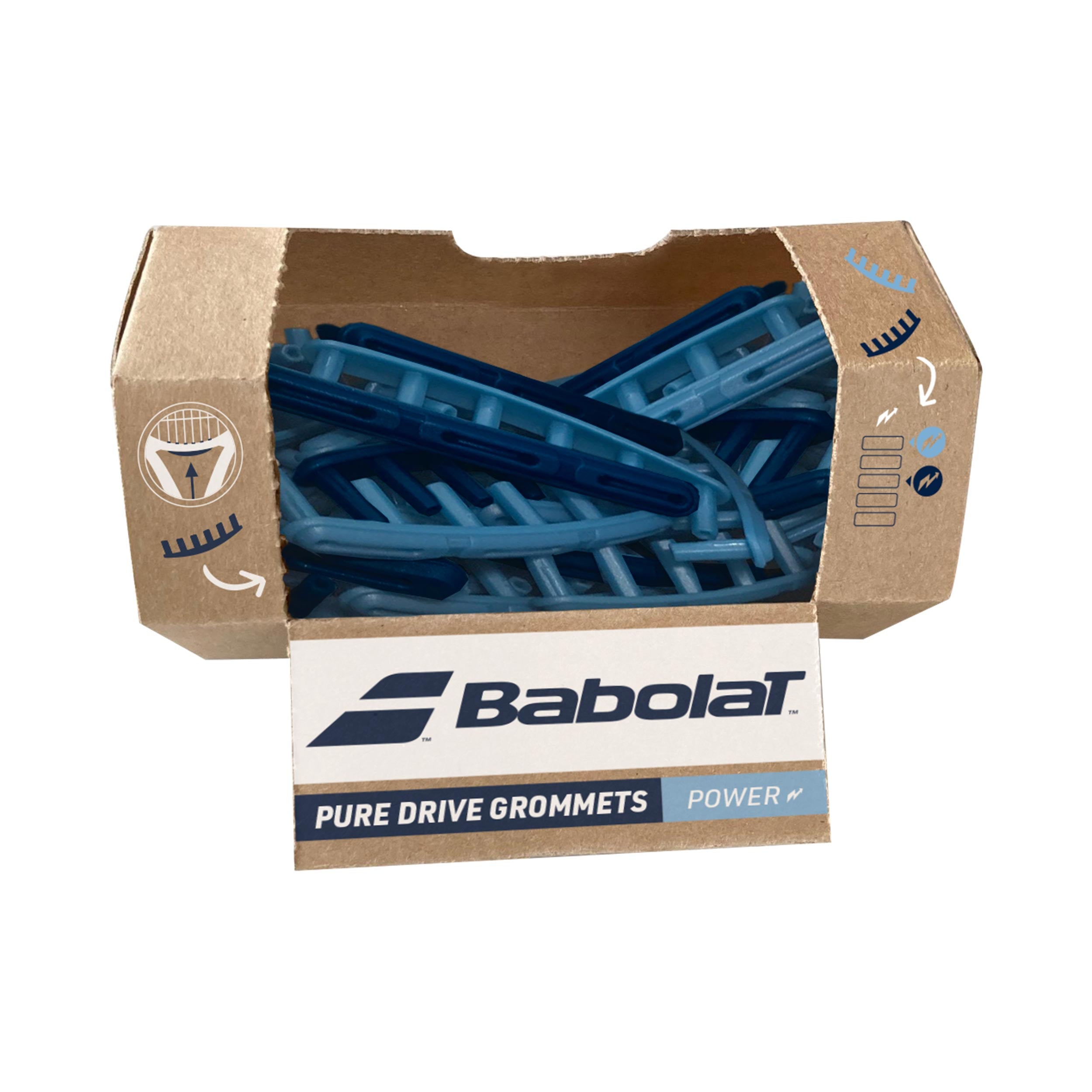 Babolat Grommets Set snaarbeschermers Verpakking 24 stuks - blauw